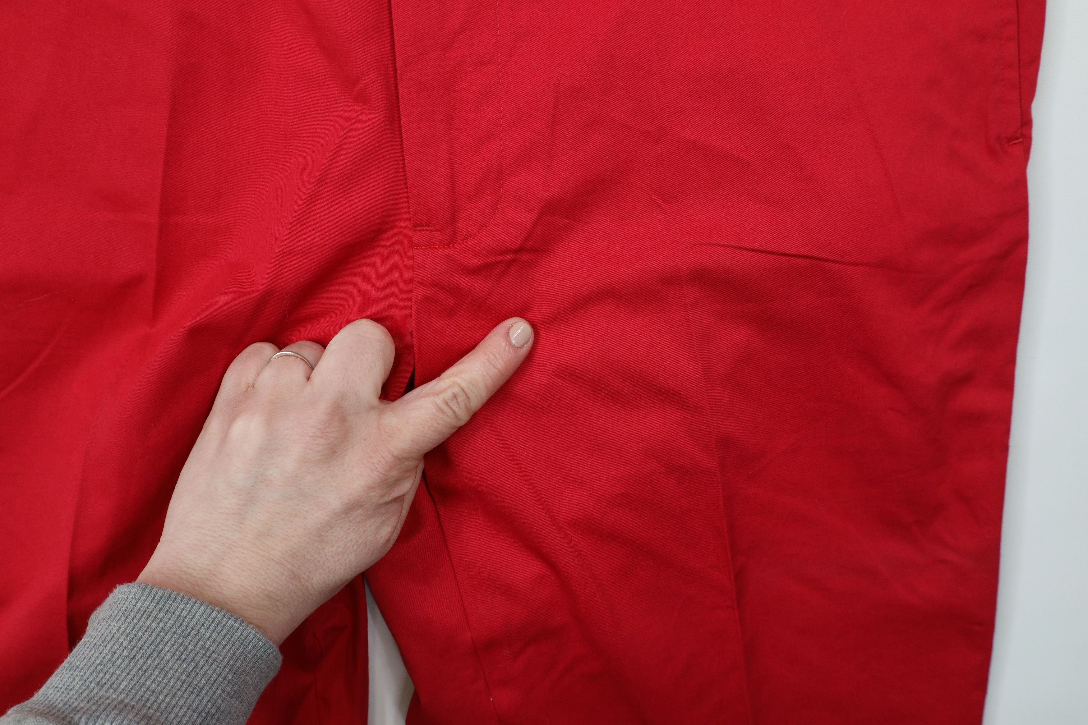 Ralph Lauren × Vintage Vintage 90s Ralph Lauren Wide Leg Cotton Chino Pants Red Size US 32 / EU 48 - 6 Thumbnail