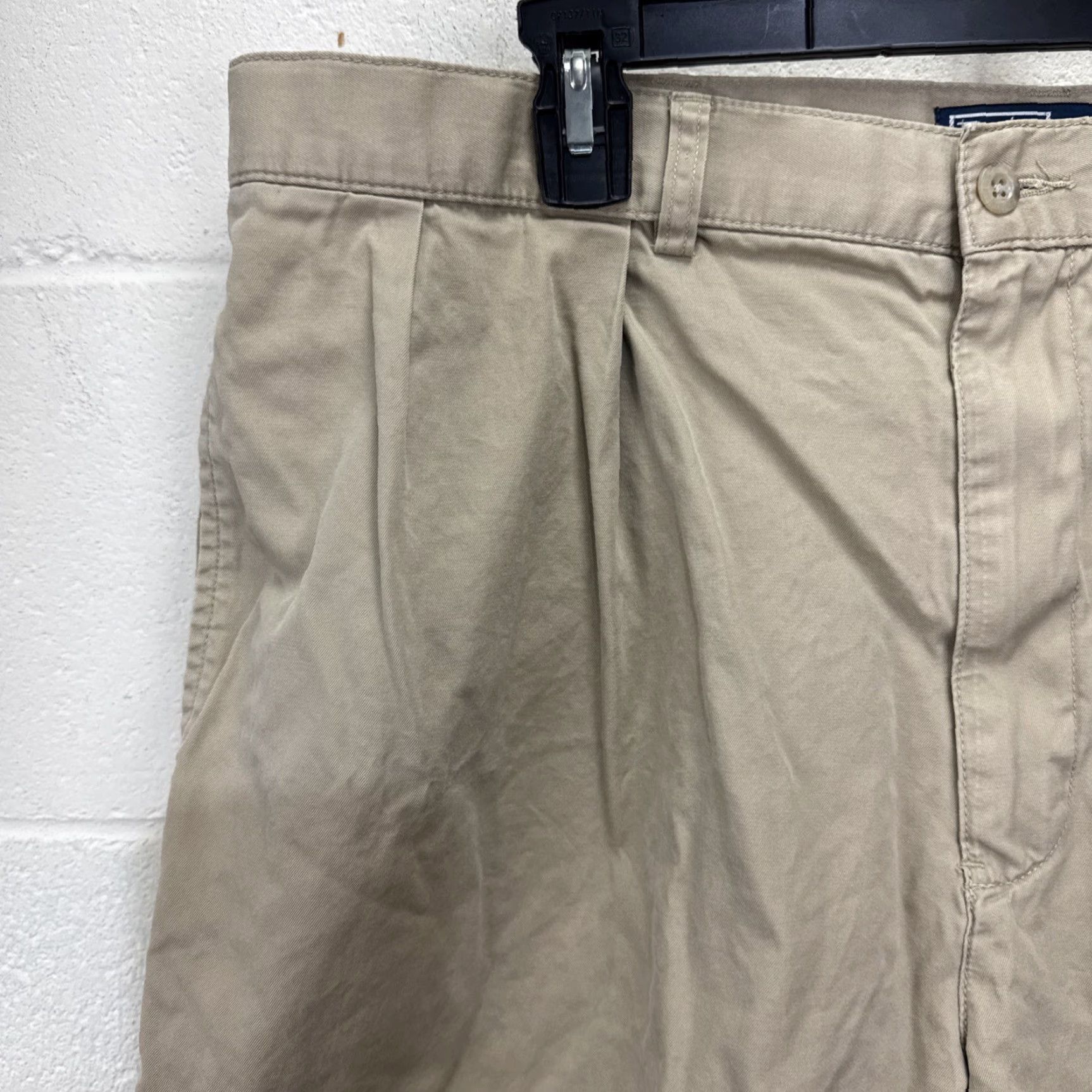 Polo Ralph Lauren VINTAGE Polo Ralph Lauren Shorts Men’s 38 Cotton Pleated Chino Khaki Logo 90s Casual Size US M / EU 48-50 / 2 - 2 Thumbnail