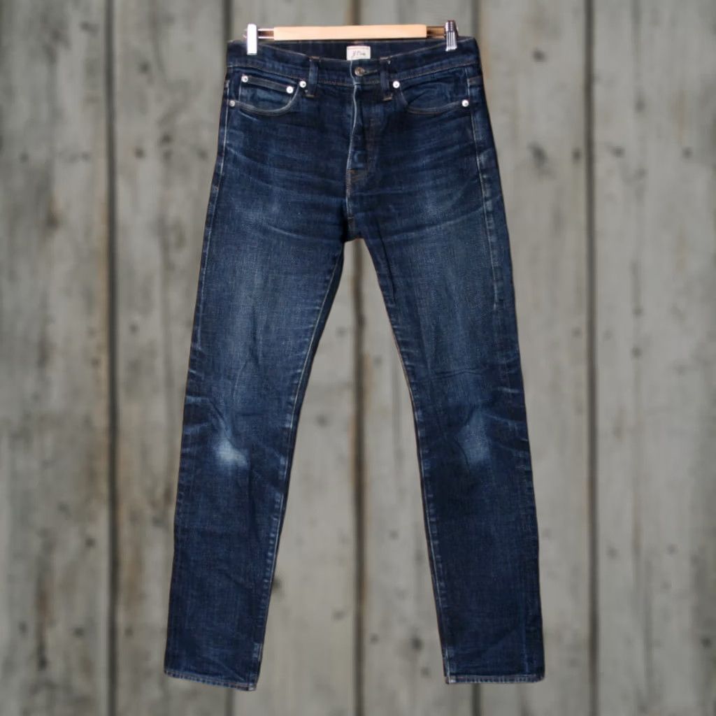 J.Crew J.CREW 770 Straight Slim Denim Jeans Sz 30x32 Re-Hemmed Blue Men Jeans Slim Straight Denim 98% Cotton 2% Elastane Mens Slim Jeans Size US 29 - 1 Thumbnail