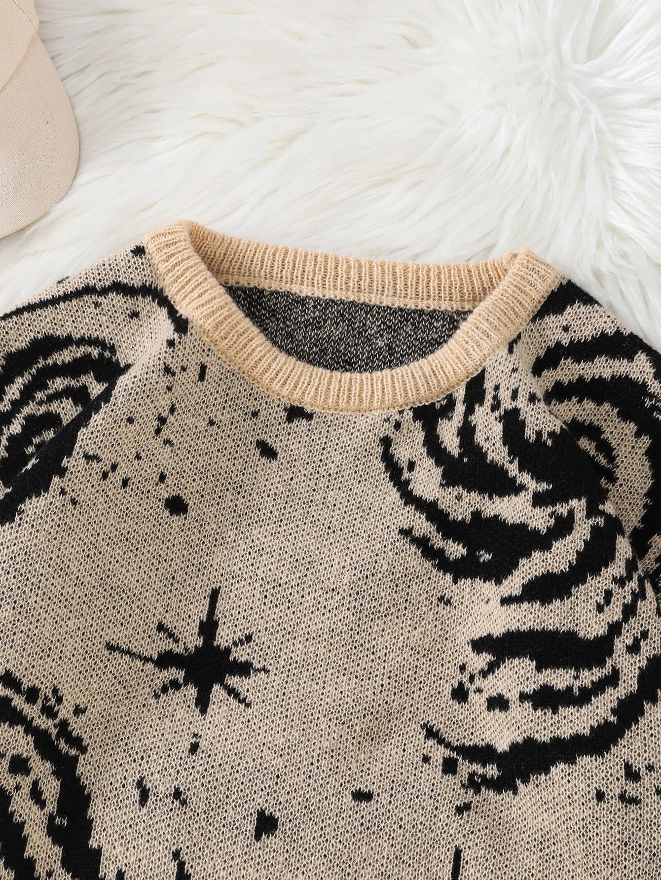 Vintage Ripped Abstract Starry Sky Pattern Pullover Ripped Sweater Size US L / EU 52-54 / 3 - 3 Thumbnail