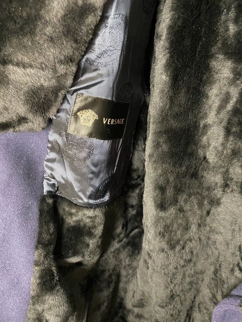Versace Versace Genuine leather coat Size L / US 10 / IT 46 - 4 Thumbnail