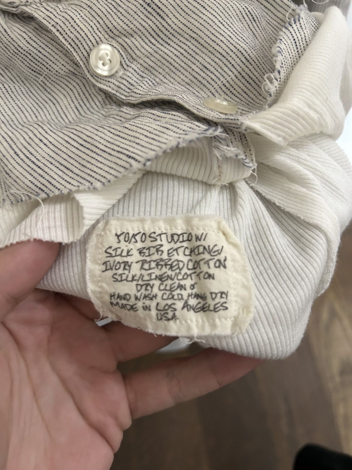 Greg Lauren Greg Lauren Button Up Deconstructed Blouse Size US S / EU 44-46 / 1 - 4 Thumbnail