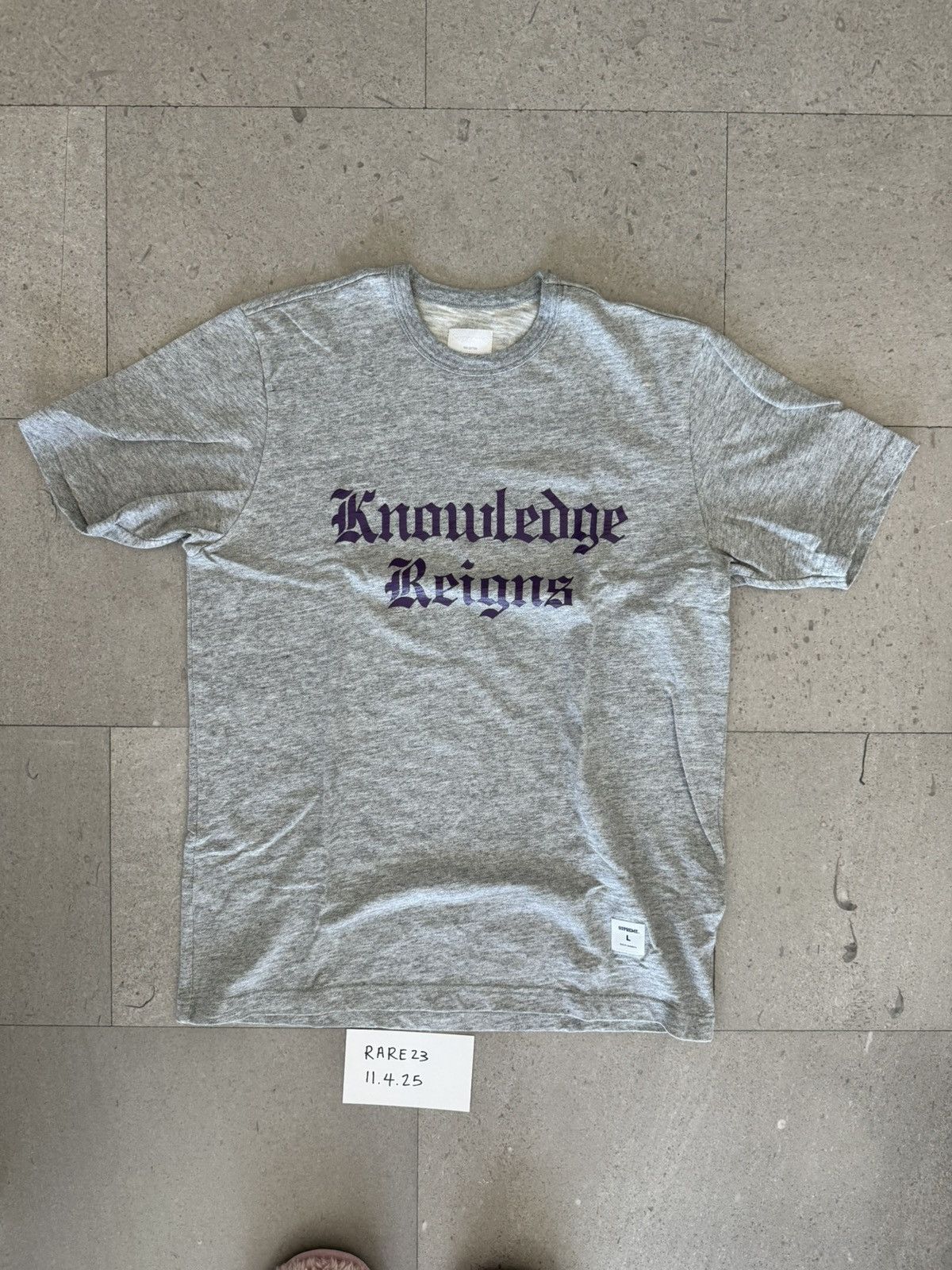 Supreme Supreme Knowledge Reigns t-shirt S/S13 Size US L / EU 52-54 / 3 - 1 Thumbnail