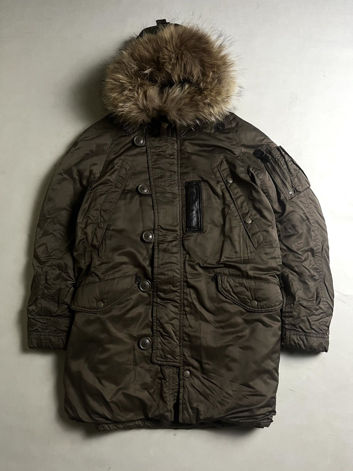 GOA 00s G.0.A Long parka Military Fur Hooded Jacket Size US M / EU 48-50 / 2 - 2 Thumbnail