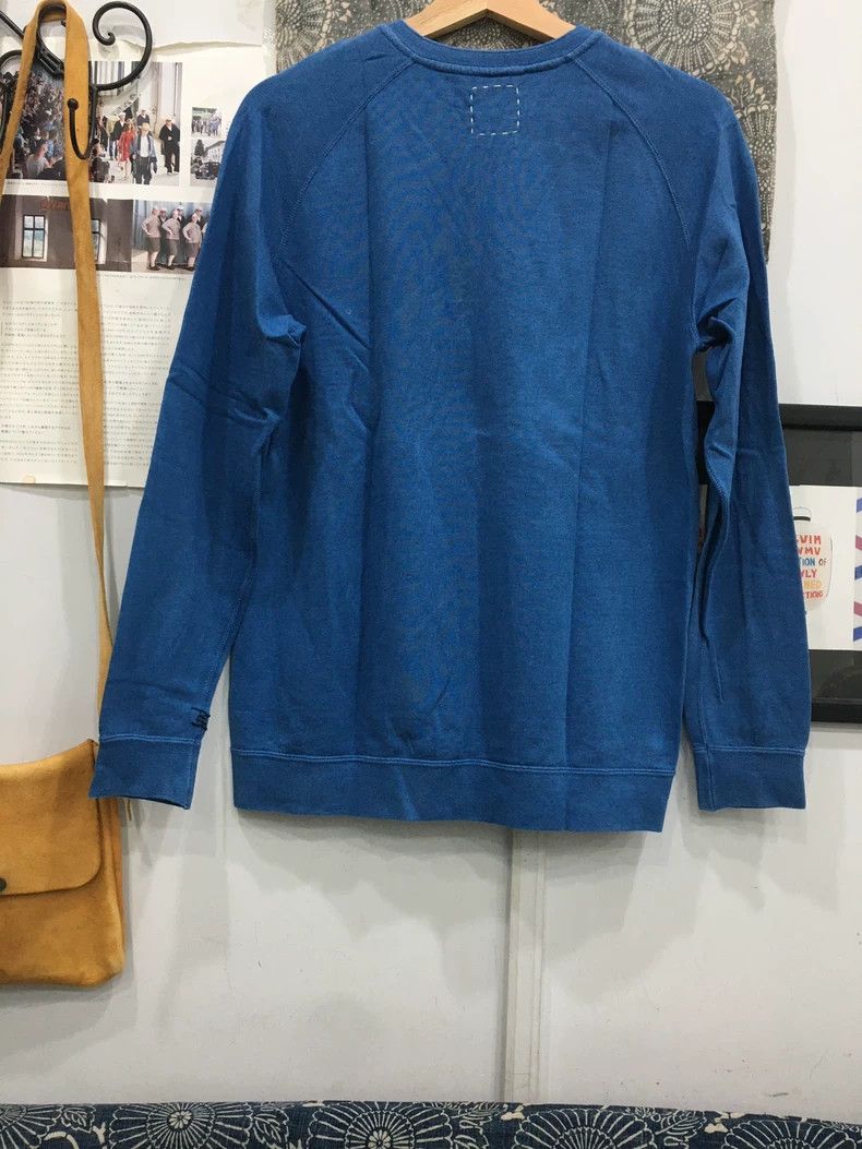 Visvim Visvim Vegetation Dye Blue Dye Egyptian Cotton Henley Long Size US L / EU 52-54 / 3 - 2 Thumbnail
