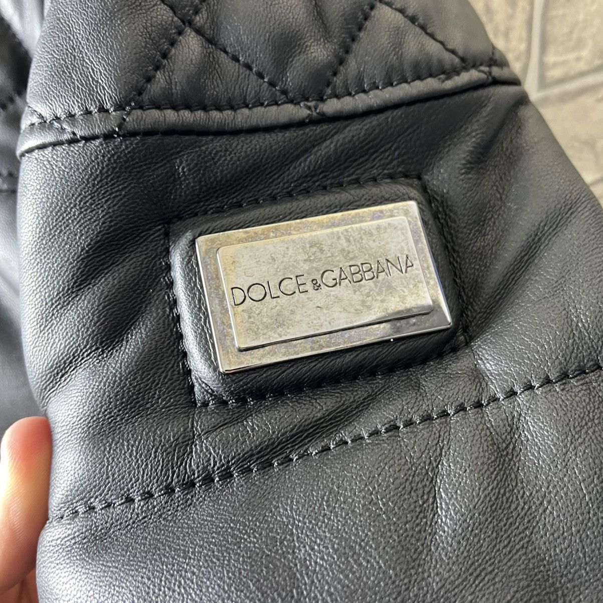 Dolce & Gabbana Dolce & Gabbana Leather Jacket Black Size US L / EU 52-54 / 3 - 6 Thumbnail