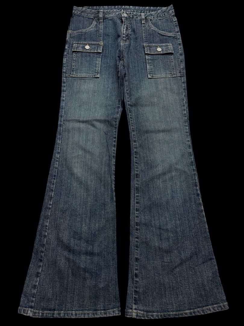 Vintage BELL BOTTOM 90s Style Japanese Bushpants Bootcut Sick Jeans Size US 29 - 1 Thumbnail