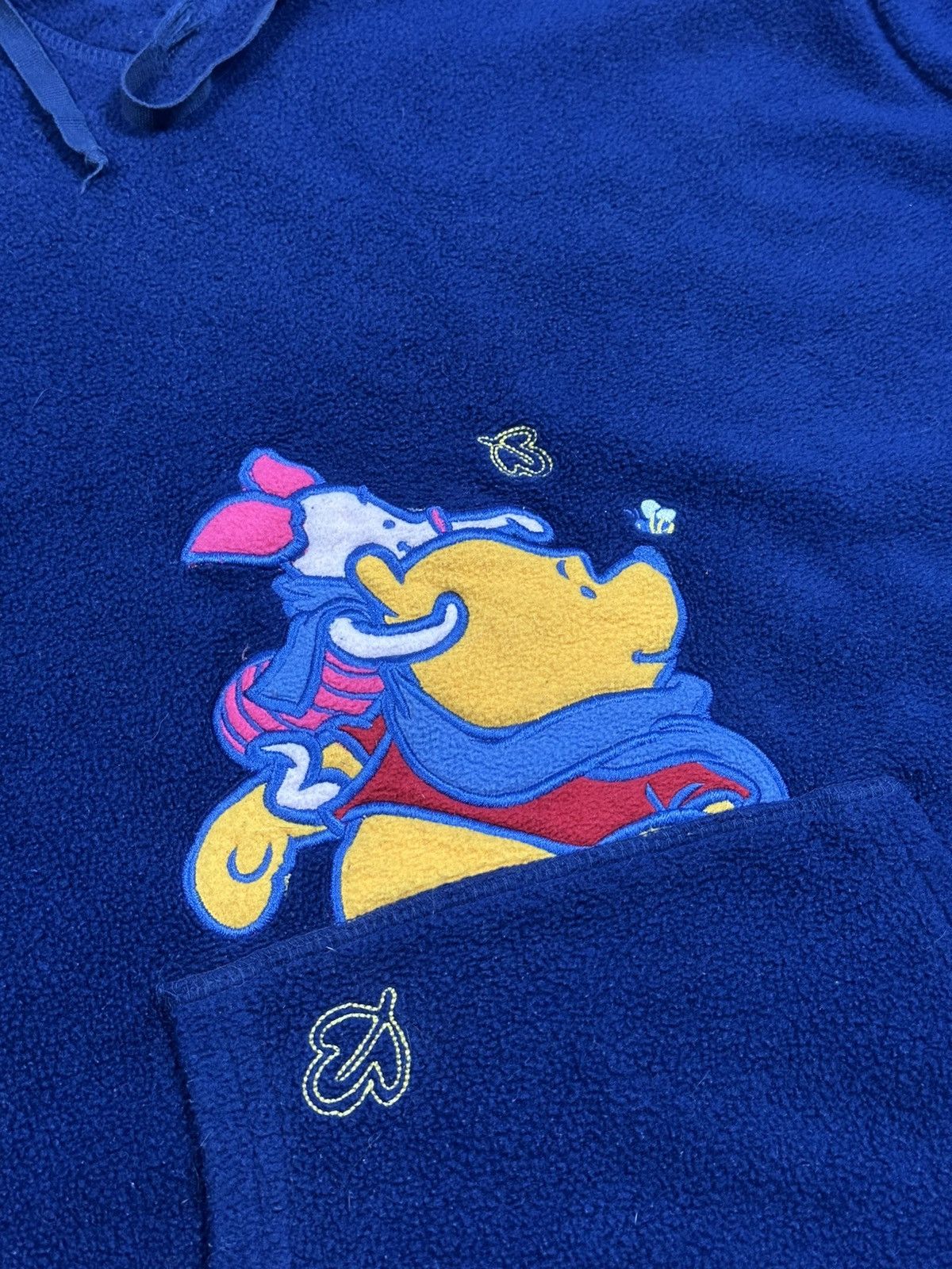 Disney Vintage Disney Fleece Hoodie Sweatshirt Winnie Pooh Piglet Size L / US 10 / IT 46 - 6 Thumbnail