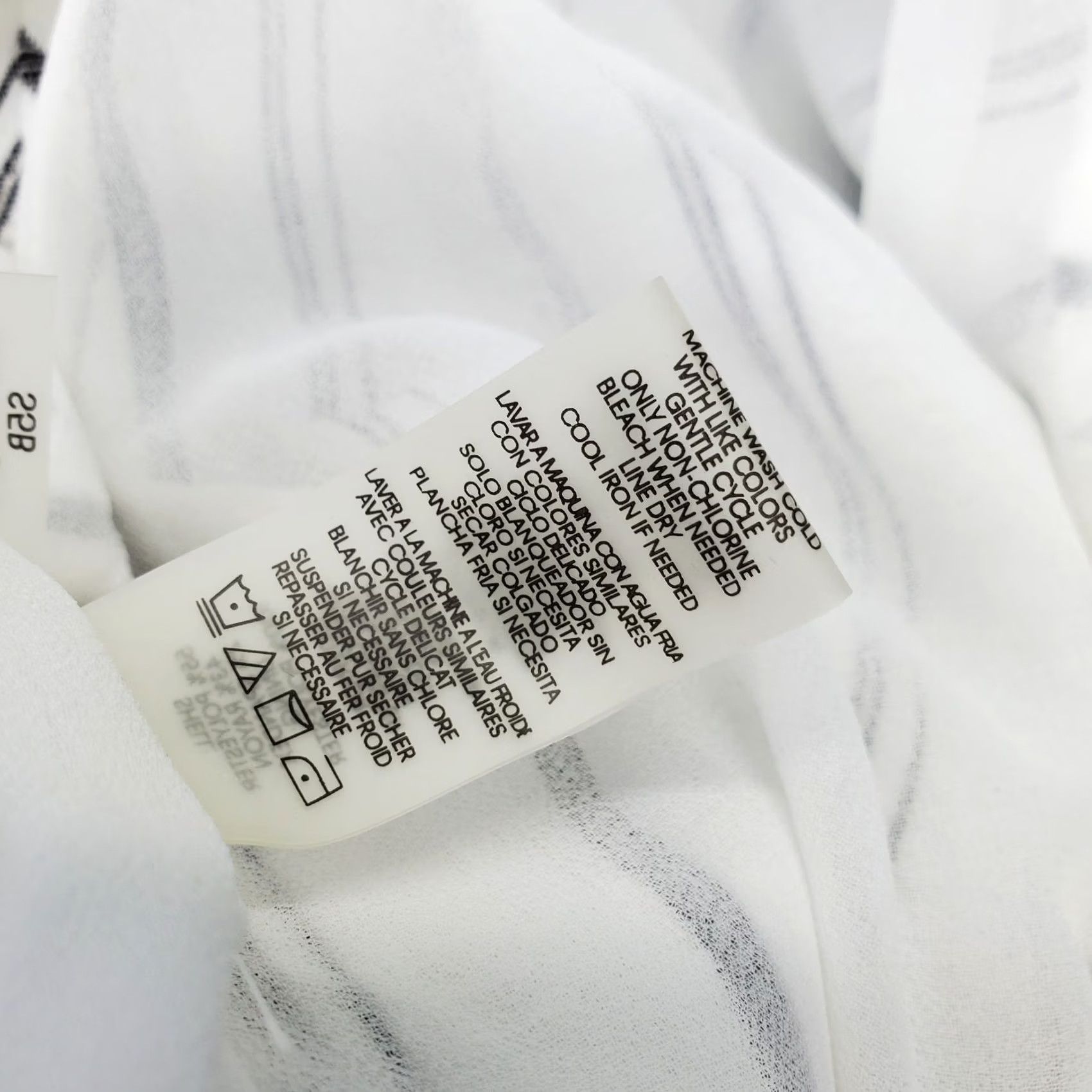 Calvin Klein Calvin Klein Jumpsuit Womens Size 16 White Black Striped Flutter Sleeve Back Zip Shirt? Size 38" / US 16 / IT 52 - 5 Thumbnail