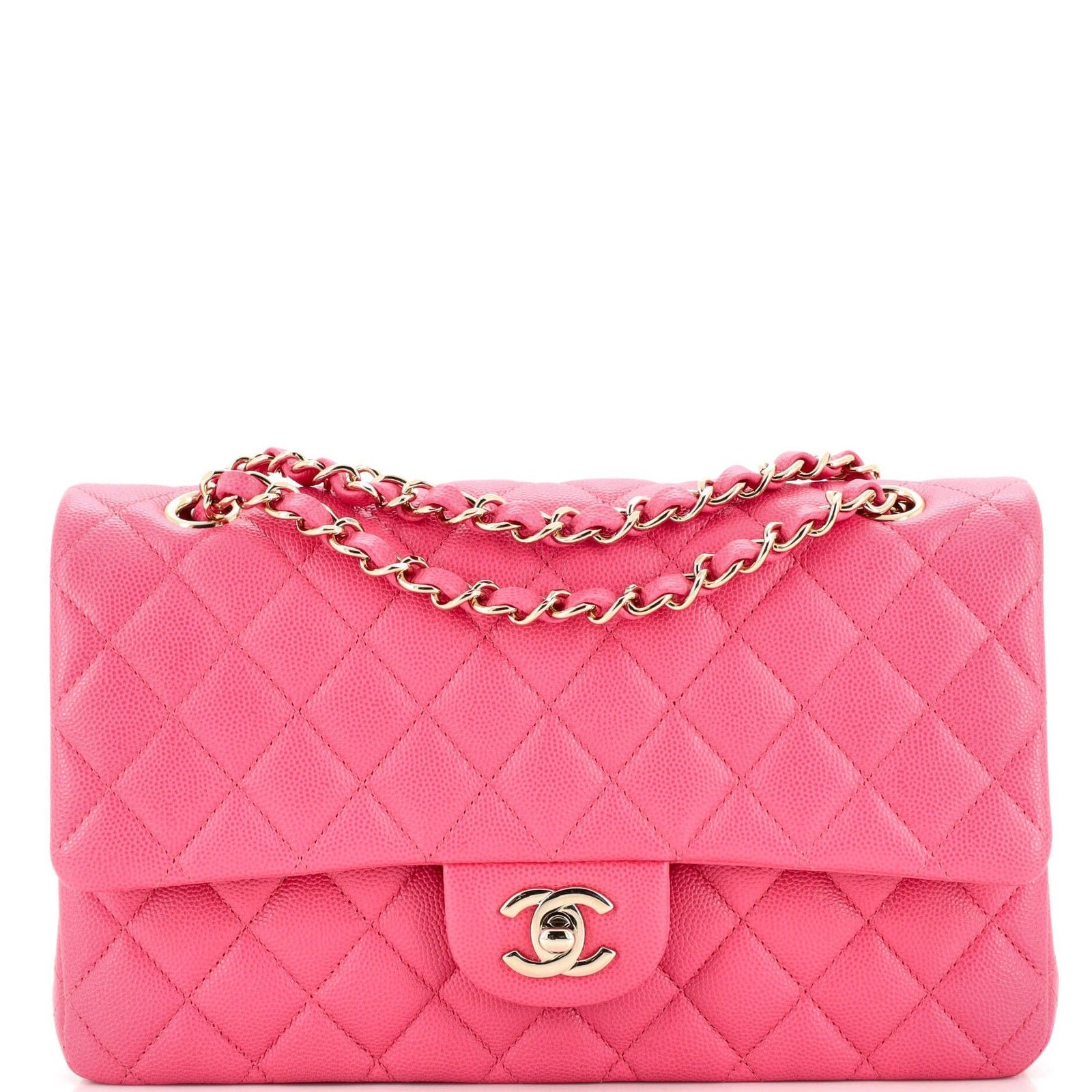 Chanel Classic Double Flap Bag Quilted Caviar Medium Size ONE SIZE - 1 Thumbnail