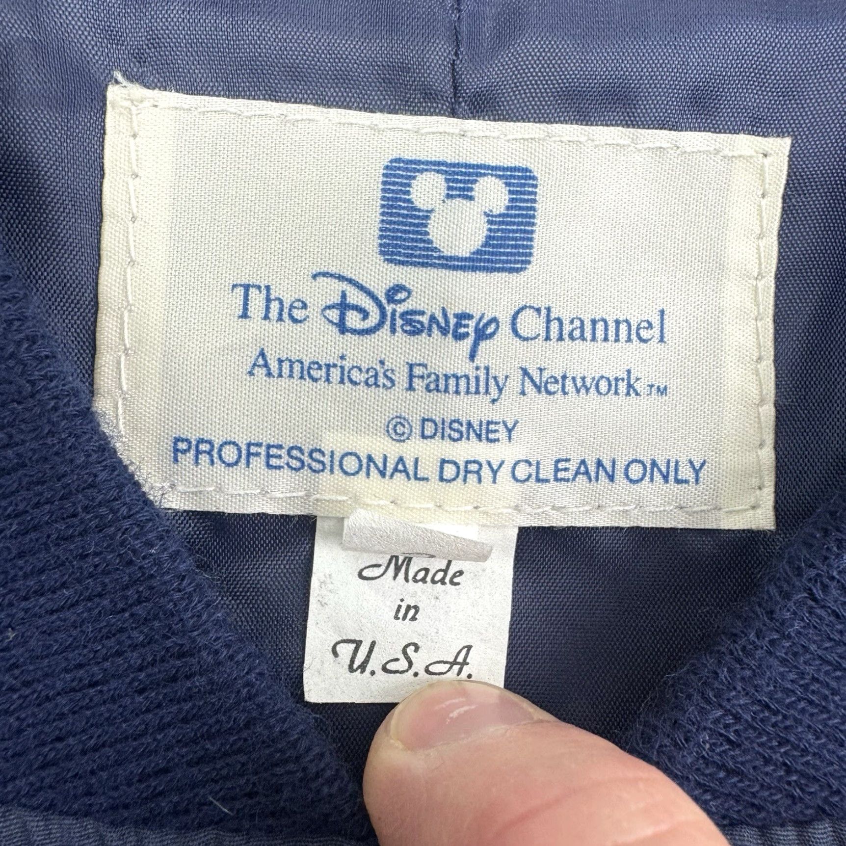 Disney VINTAGE Disney Windbreaker Jacket Men L Blue 80s Disney World Event 1980s Adults Mens Jacket Blue Disney Channel Windbreaker Size US L / EU 52-54 / 3 - 4 Thumbnail