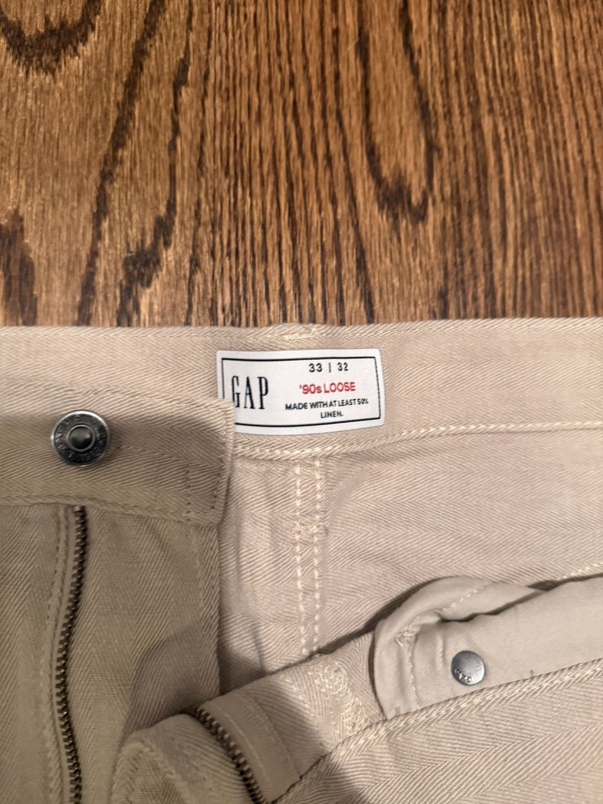 Gap Gap tan linen pants Size 33" Size US 33 - 2 Thumbnail