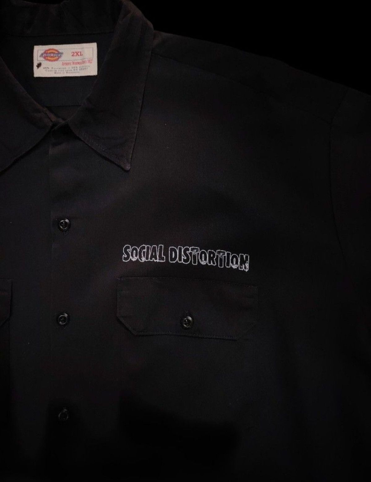 Band Tees Vintage Social Distortion Dickies Work Shirt Size US XXL / EU 58 / 5 - 3 Thumbnail