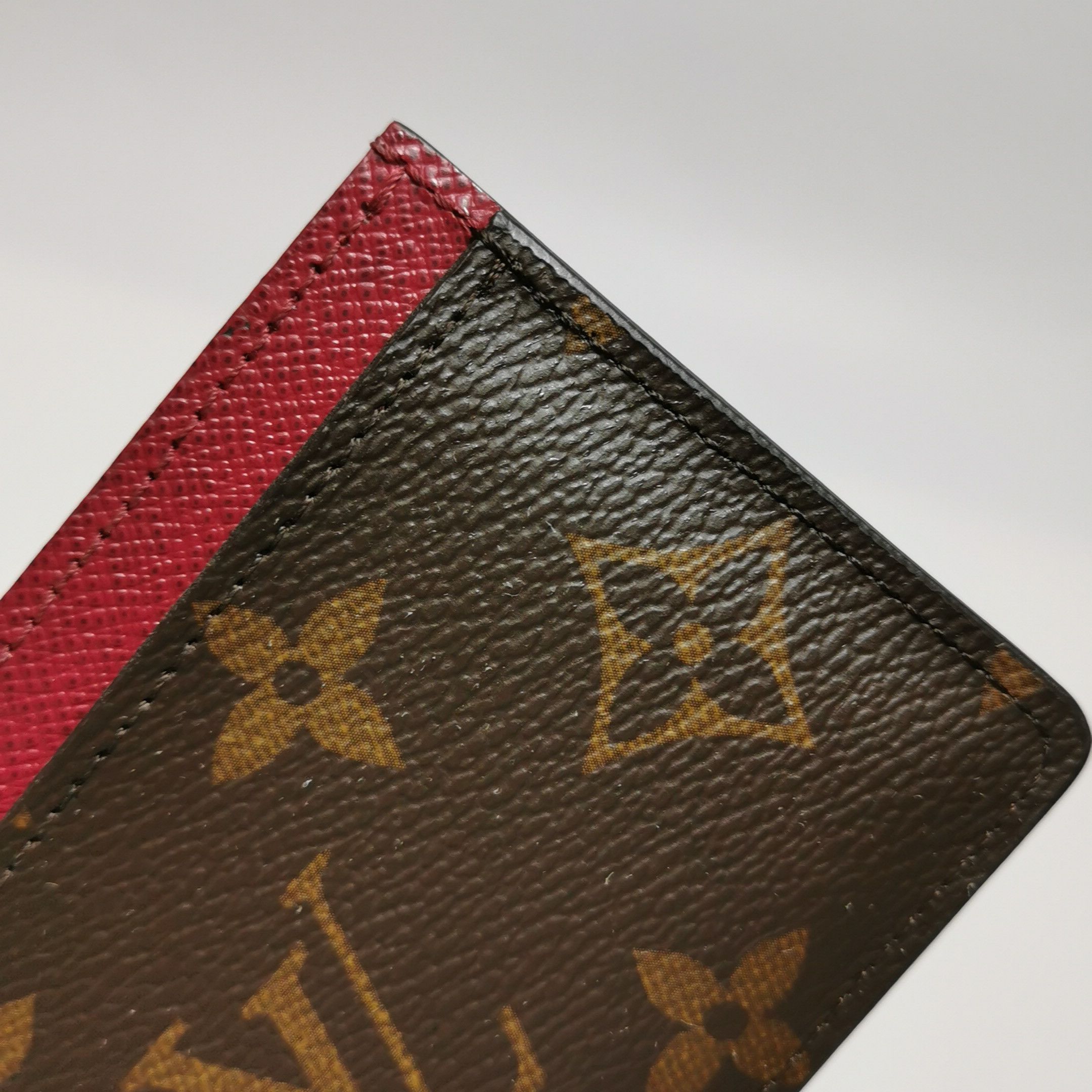 Louis Vuitton Louis Vuitton (LV) Cowhide Colorblock Monogram Print Card H Size ONE SIZE - 6 Thumbnail