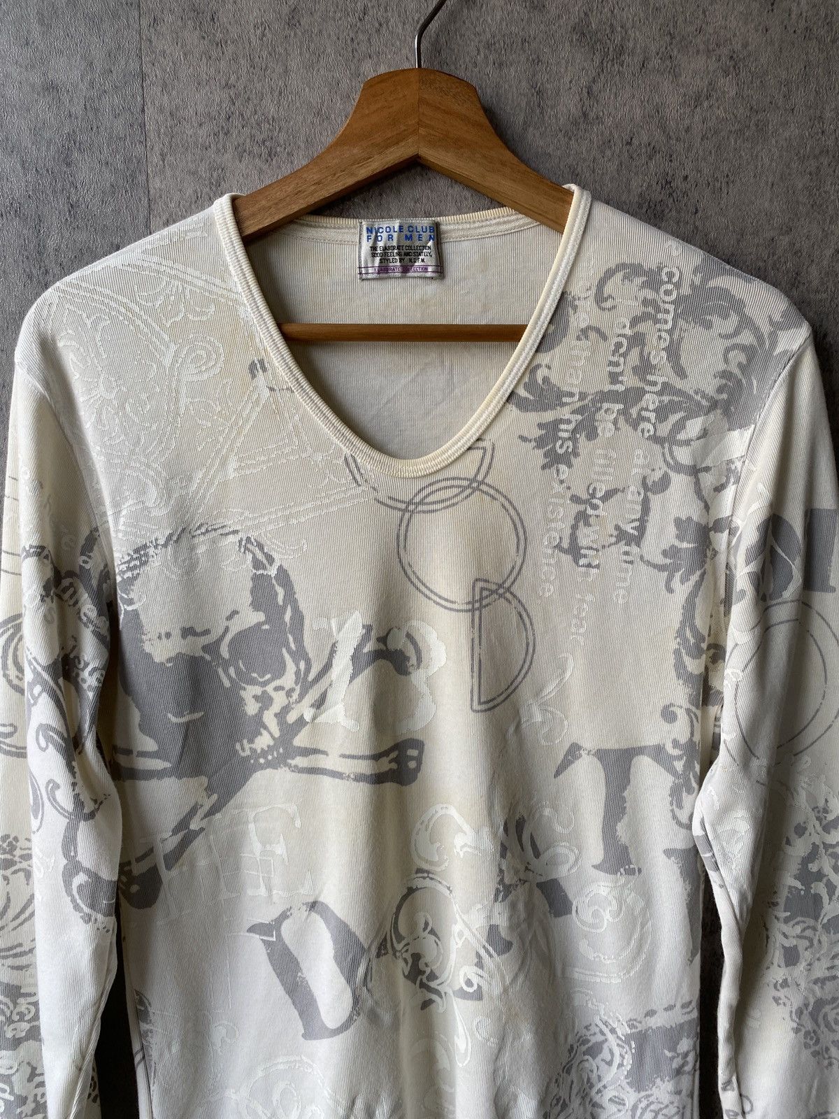 Japanese Brand × Seditionaries Nicole Club For Men Skulls Poem Fullprint Design Long Sleeve Size US S / EU 44-46 / 1 - 4 Thumbnail