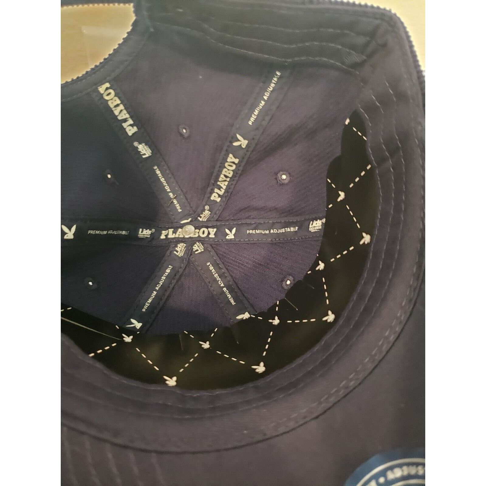 Lids Playboy Hat Corduroy Dad Hat Blueberry Strapback Bunny Lids Size ONE SIZE - 8 Thumbnail