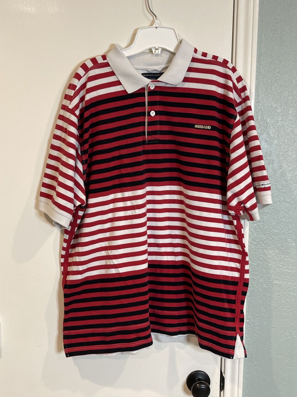 Marithe + Francois Girbaud Marithe Francois Girbaud Vtg 90s Stripped Polo Shirt Size US XXL / EU 58 / 5 - 1 Thumbnail