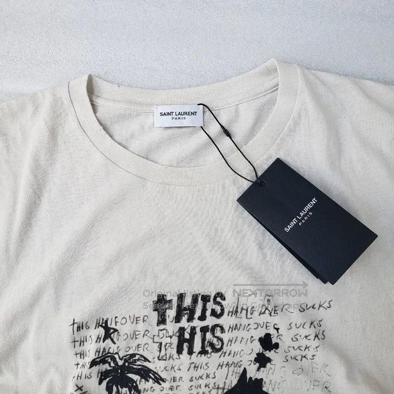 Saint Laurent Paris SAINT LAURENT 20SS Vintage Graphic T. Size US XS / EU 42 / 0 - 2 Thumbnail