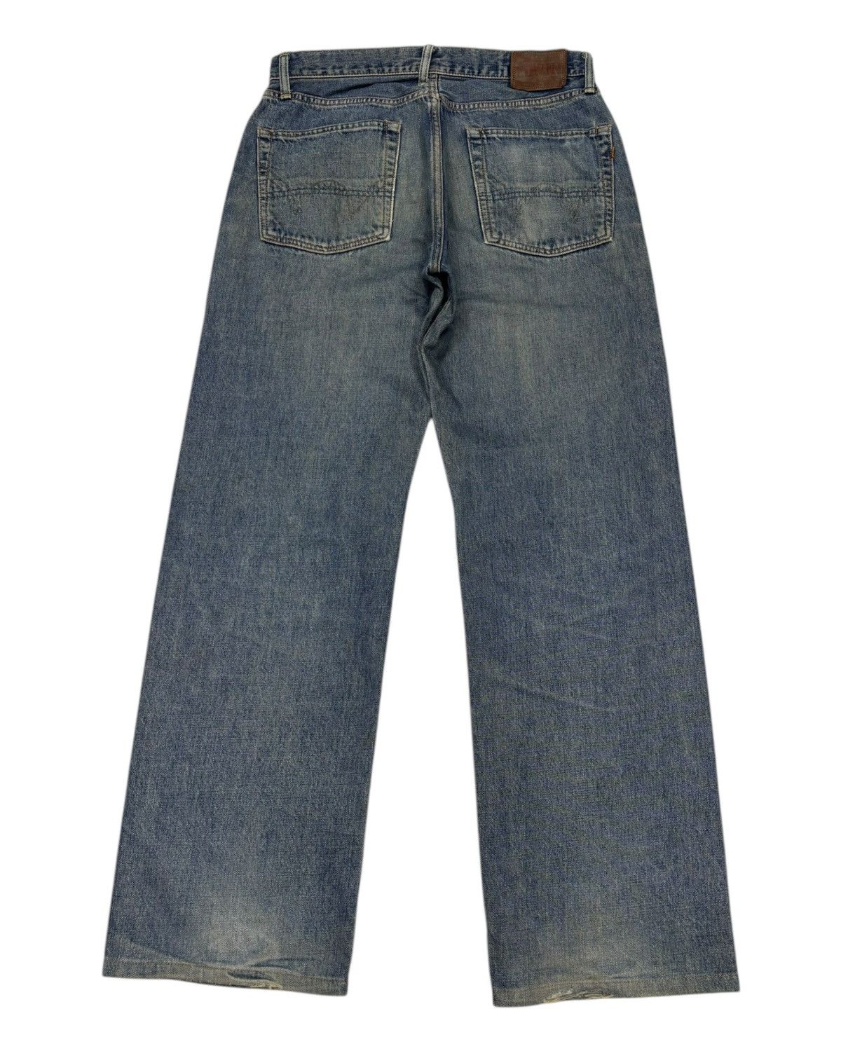 Edwin 🔥EDWIN 505X SELVEDGE BAGGY JEANS DISTRESSED DENIM Size US 33 - 9 Thumbnail