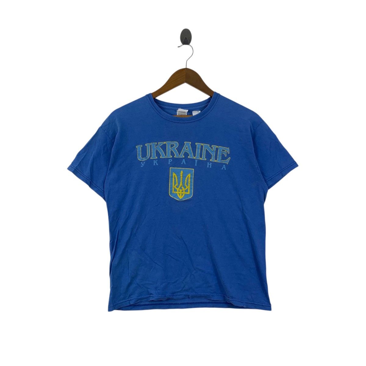 Vintage Vintage UKRAINE YKPAIHA SOLIDARITY World Peace Tee Shirt Top Size M / US 6-8 / IT 42-44 - 1 Thumbnail
