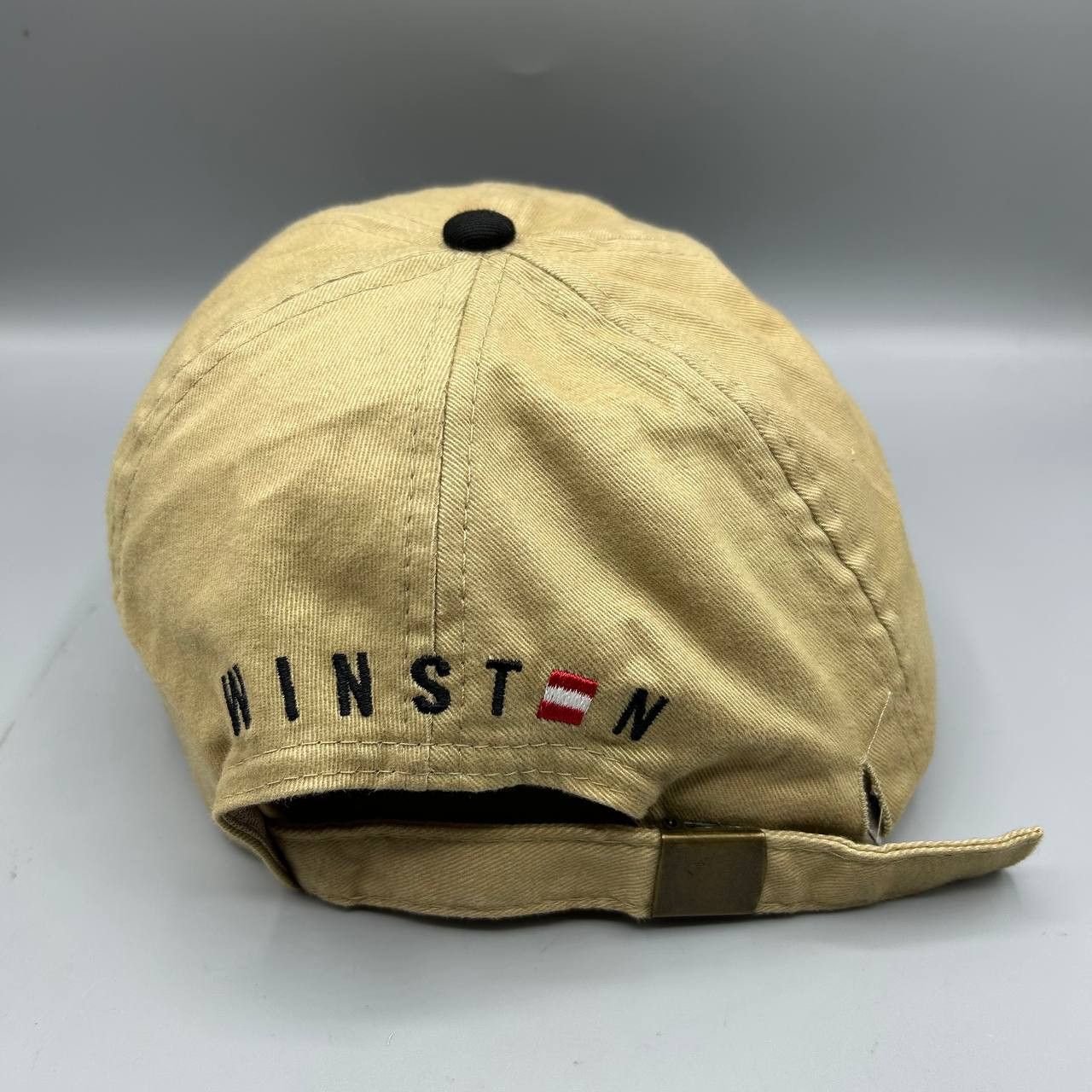 Other Winston No Bull Hat Men Beige Black Strap Back Cap Cotton Size ONE SIZE - 7 Thumbnail