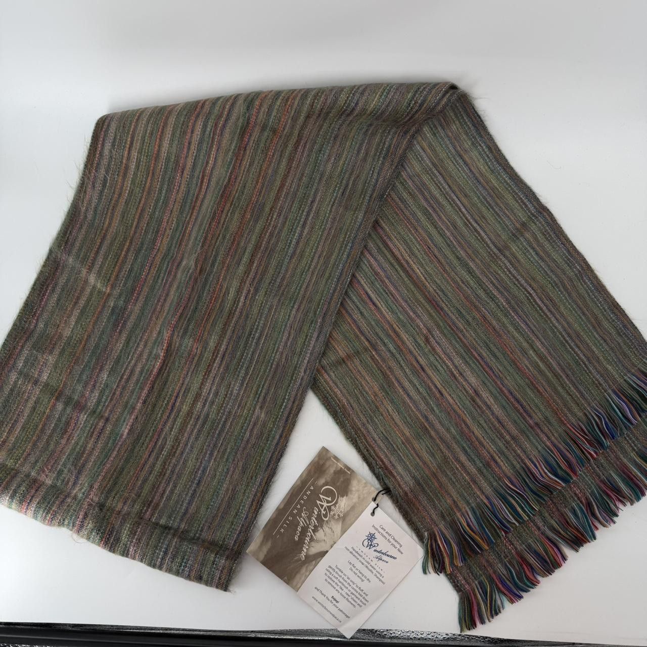 Other NWT Winterbourne Andean Alpaca Scarf 60% Alpaca Handmade Size ONE SIZE - 1 Thumbnail