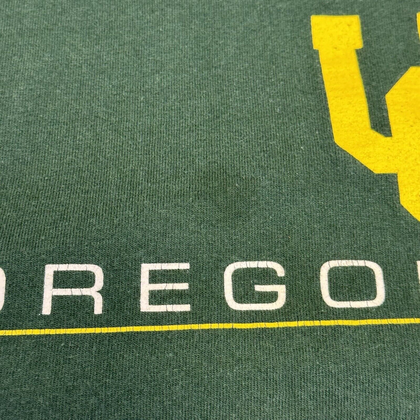 Vintage Vintage University of Oregon T Shirt Mens XL Green Long Slee Size US XL / EU 56 / 4 - 4 Thumbnail