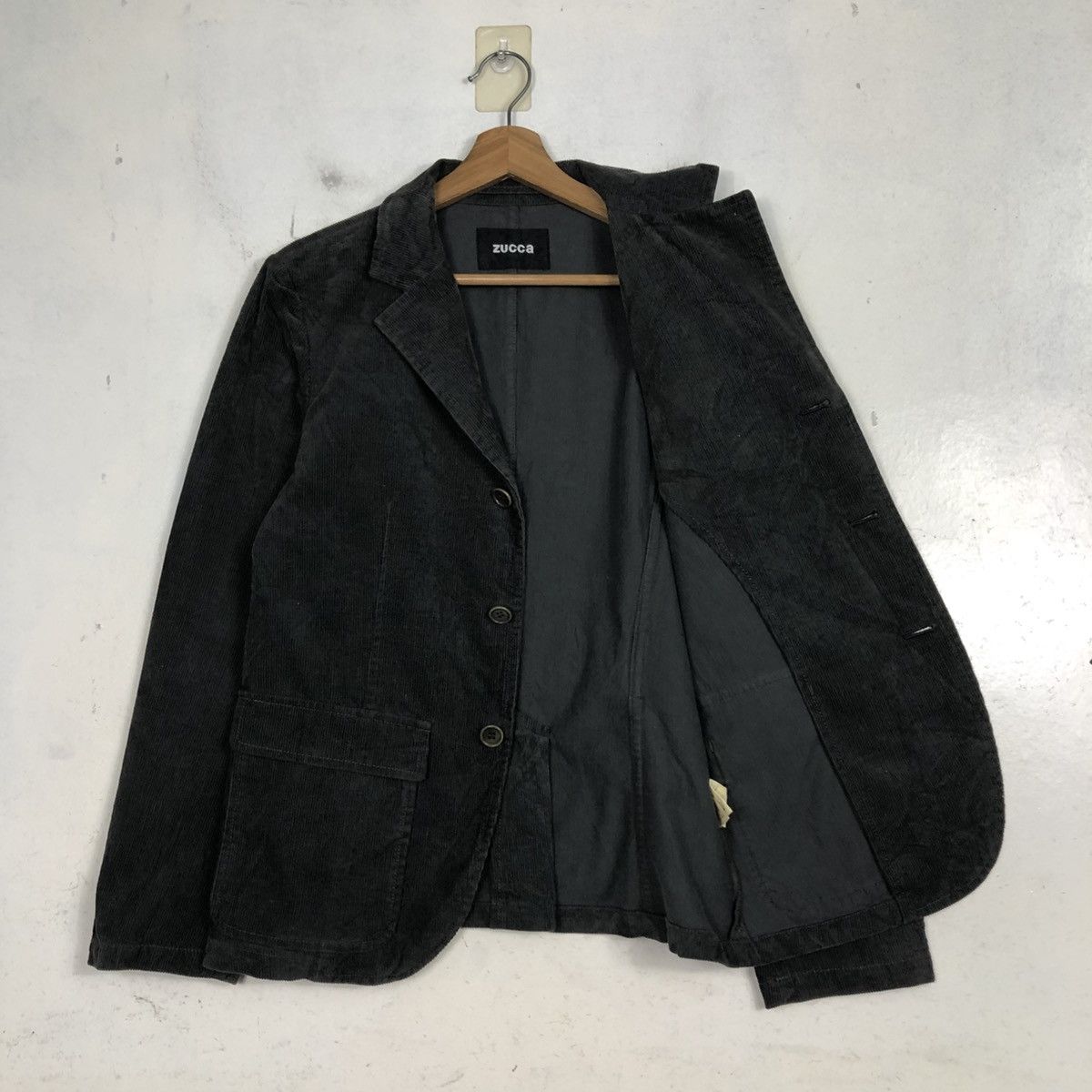 Issey Miyake 💥Vintage Chore Jacket Zucca Corduroy Blazer Size L / US 10 / IT 46 - 13 Thumbnail