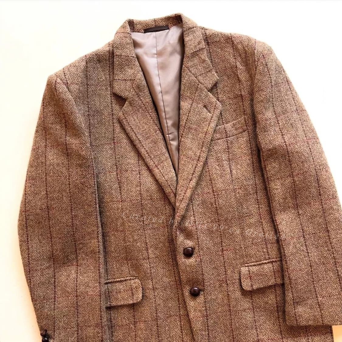 Harris Tweed Harris Tweed Vintage Wool Coat Size US M / EU 48-50 / 2 - 1 Thumbnail
