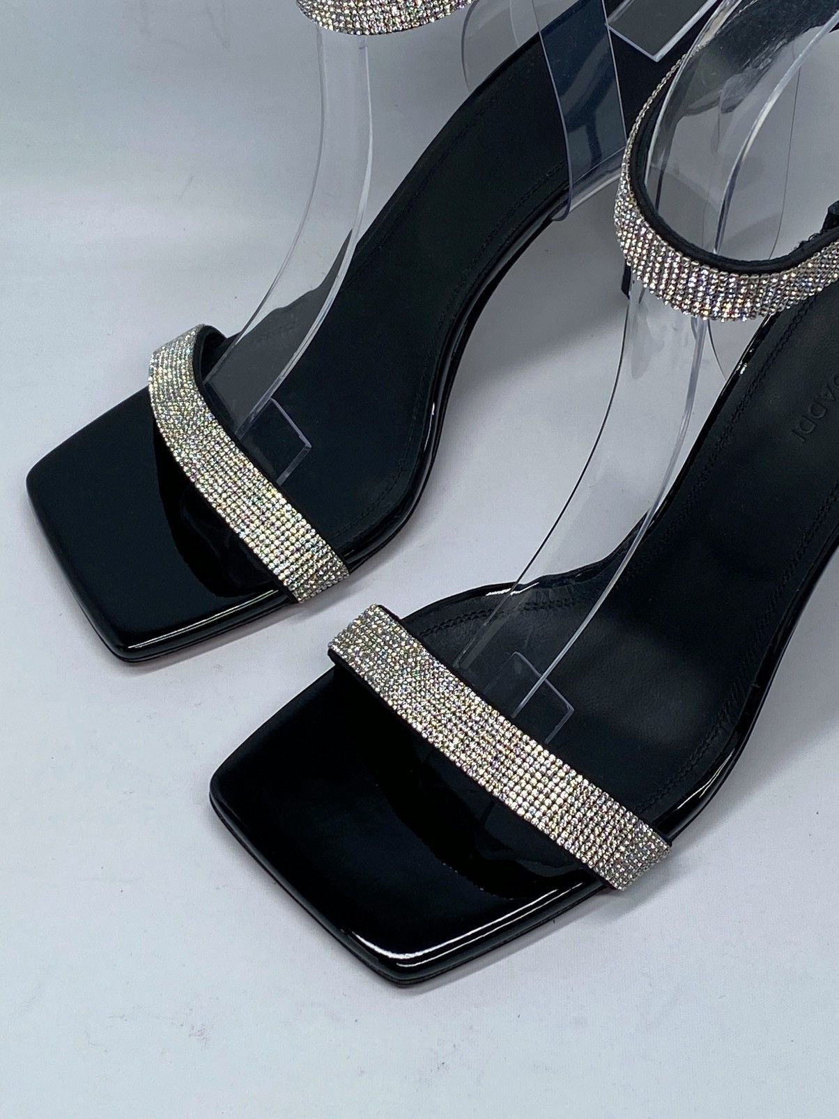 Amina Muaddi Amina Muaddi Rih 95mm crystal-embellished sandals size 36.5 Size US 6.5 / IT 36.5 - 8 Thumbnail