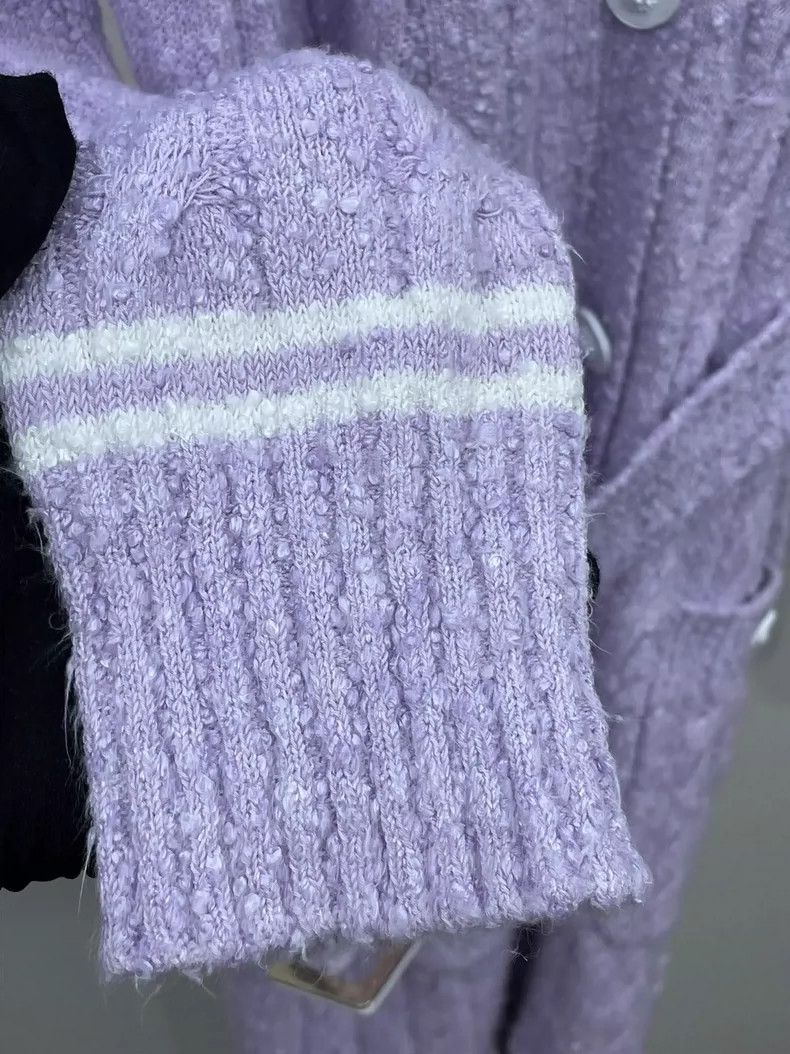 Chanel Chanel 22P Spring and Summer Series Purple Knitted Cardigan Size XS / US 0-2 / IT 36-38 - 9 Thumbnail