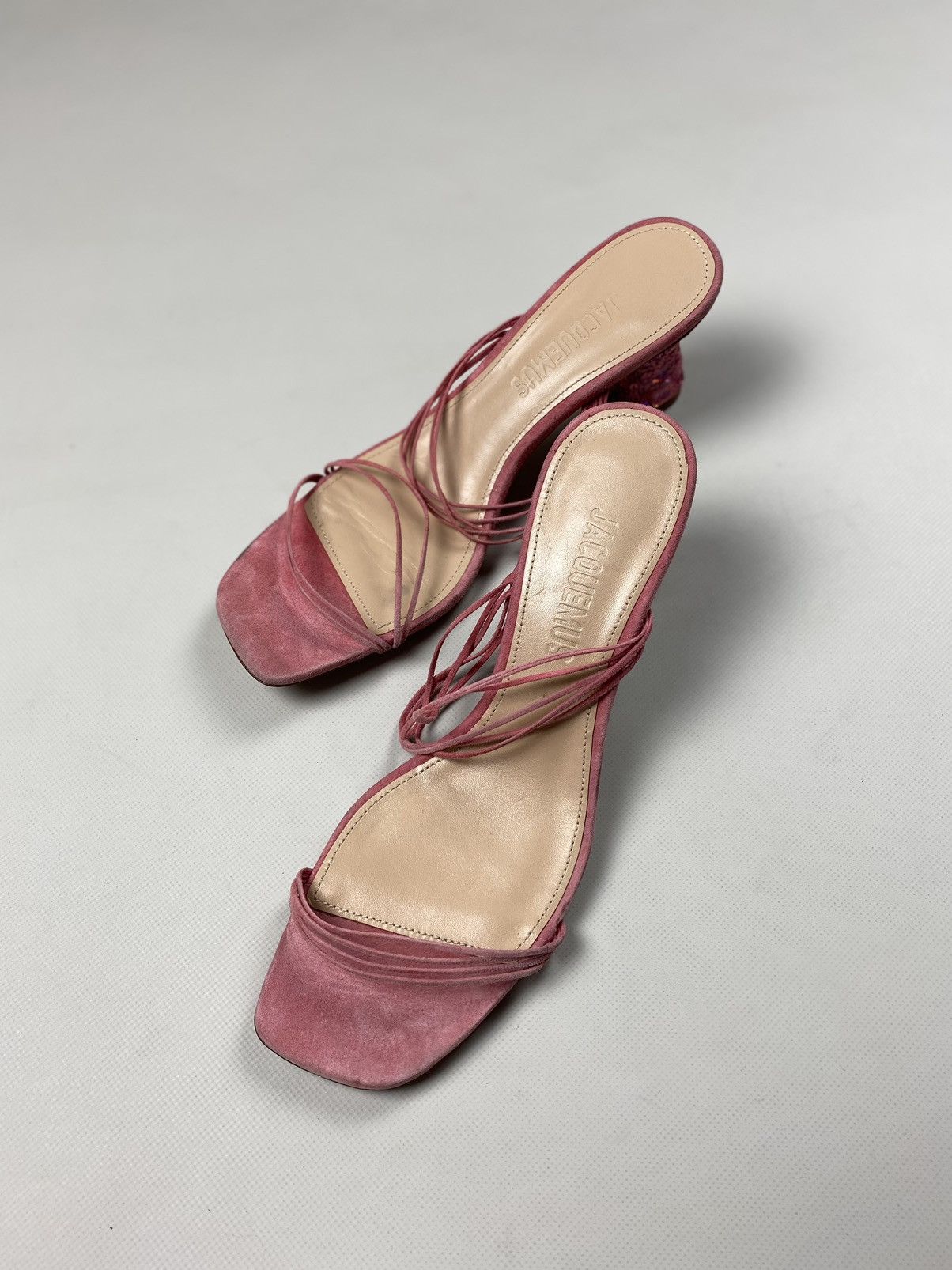 Jacquemus Jacquemus ladies suede strappy heels size 39 Size US 9 / IT 39 - 18 Thumbnail