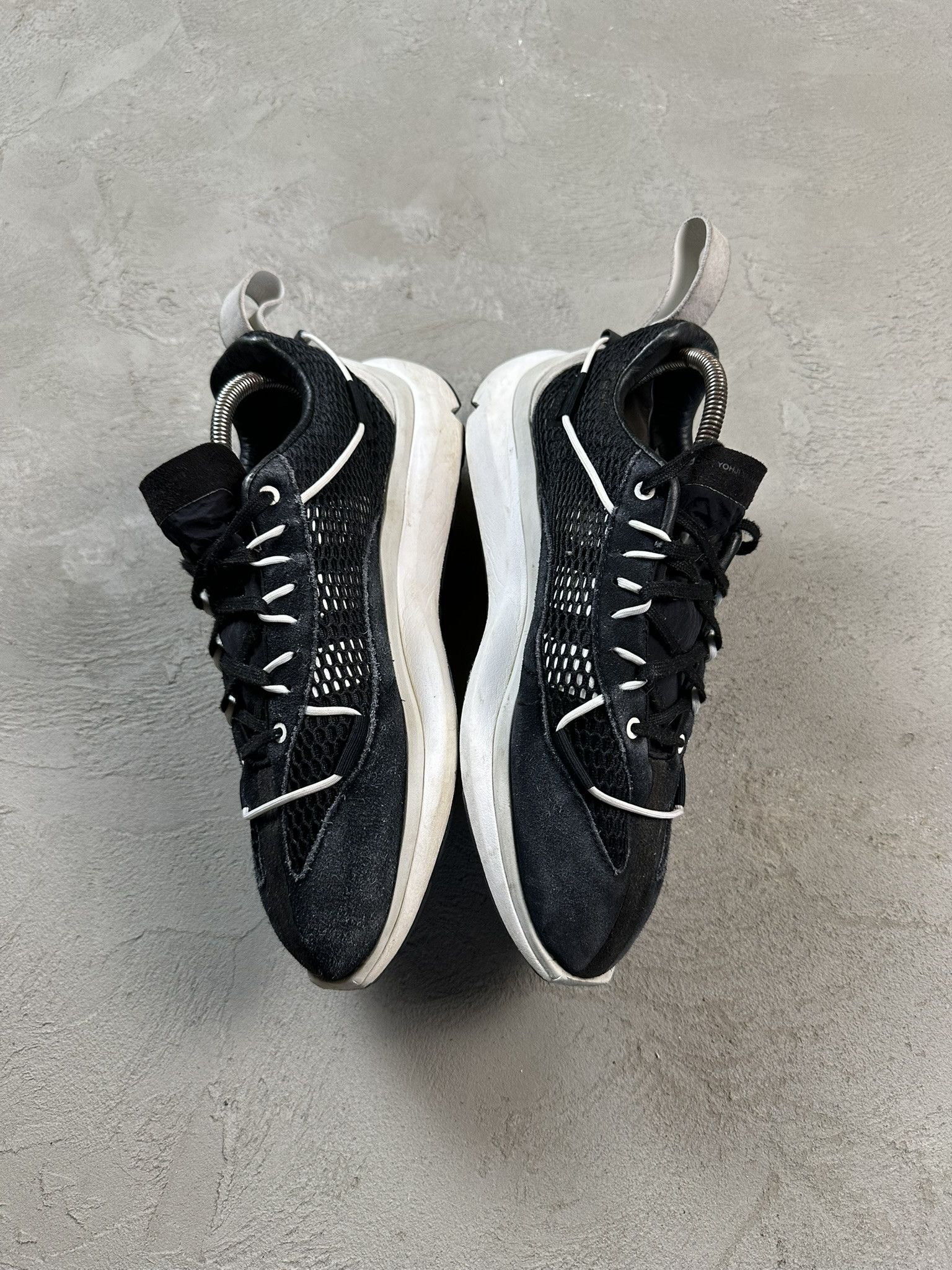 Y-3 Adidas x Y-3 Mesh Shiku Run Low Sneakers Size US 9.5 / EU 42-43 - 4 Thumbnail