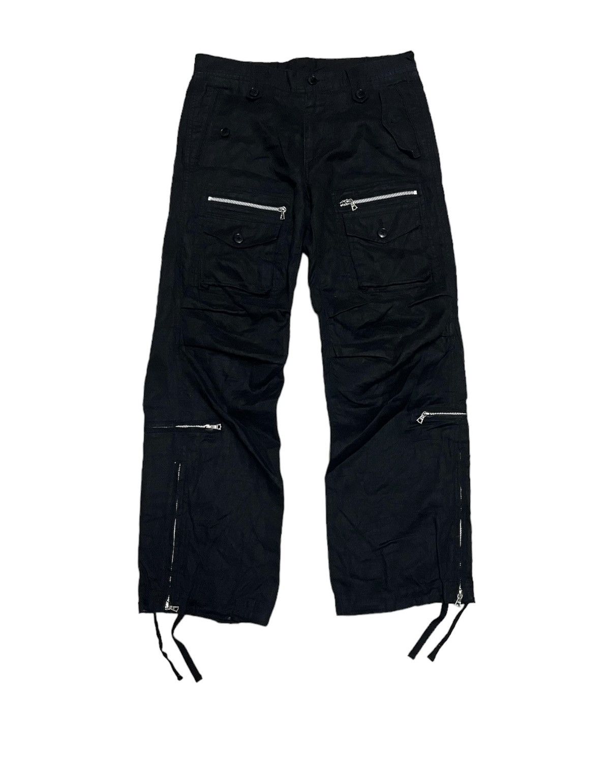 image of Abahouse Bush Pants Tectical Zipper in Black, Men's (Size 32)