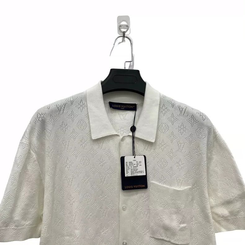 Louis Vuitton Louis Vuitton Knitted Full Print Cutout Short Sleeve Shirt Size US M / EU 48-50 / 2 - 4 Thumbnail