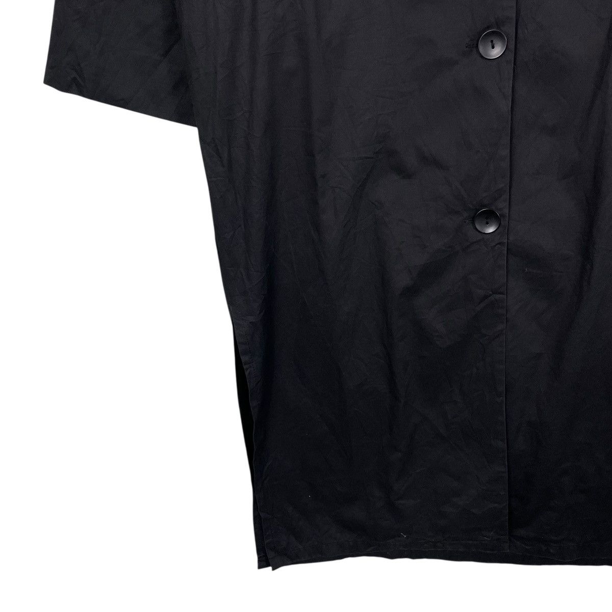 Antigua Antiqua Black Hooded Overcoat Size L / US 10 / IT 46 - 4 Thumbnail