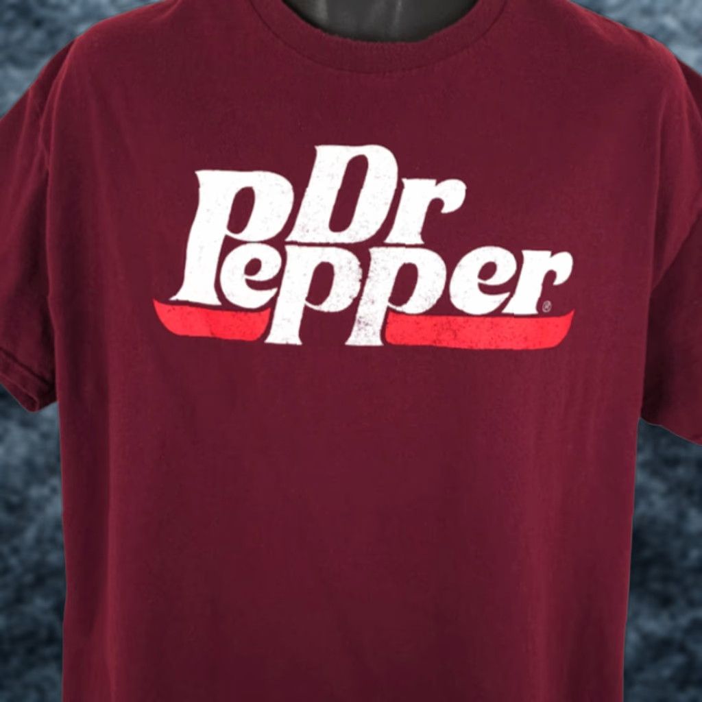 Vintage Dr Pepper T Shirt Mens XL Red Soda Snack Tee Size US XL / EU 56 / 4 - 1 Thumbnail