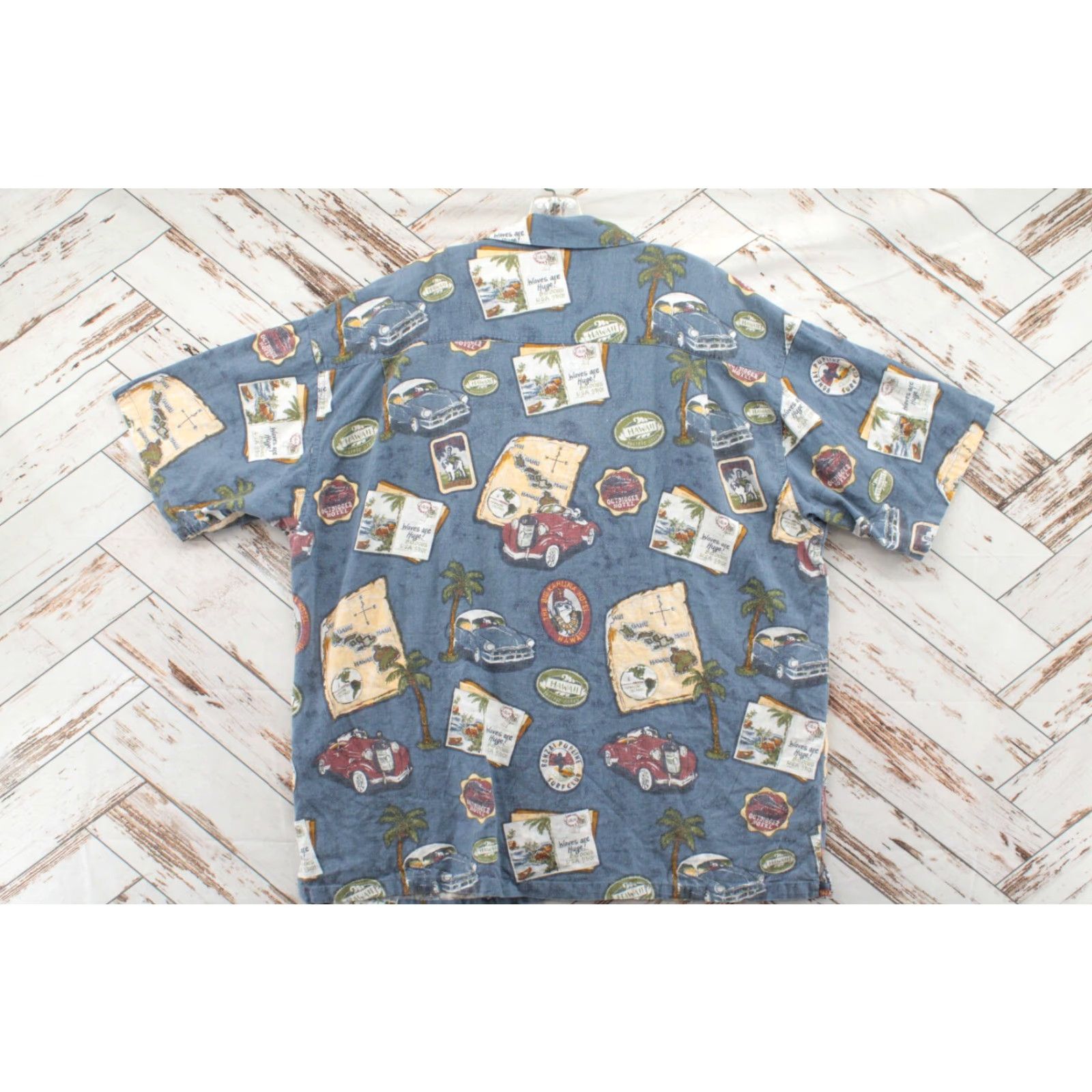 Big Dogs VINTAGE Big Dogs Shirt Men's XL Blue Short Sleeve Button-Up Hawaiian Cruise Vacation Clothing Size US XL / EU 56 / 4 - 2 Thumbnail