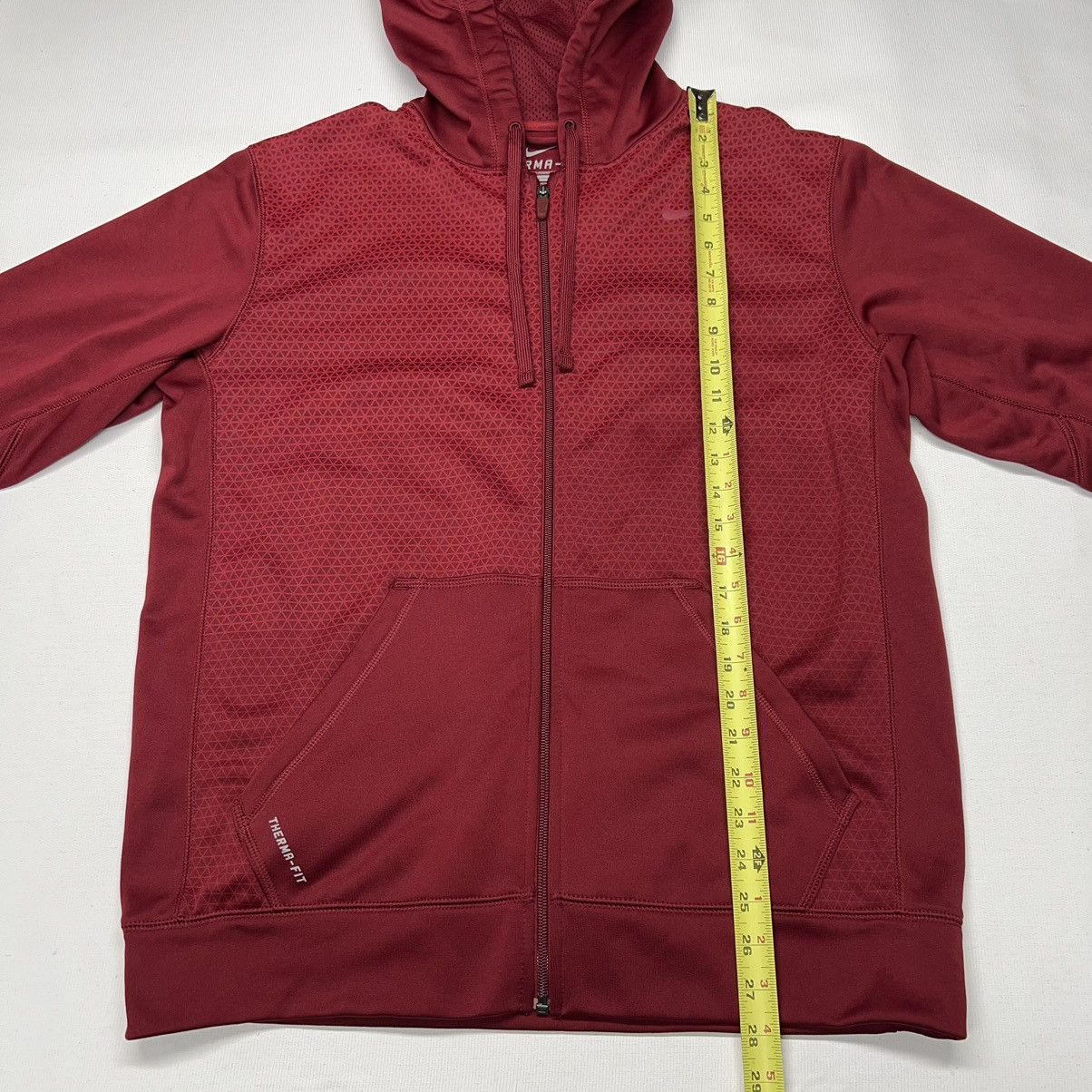 Nike Nike Hoodie Red Therma-Fit Zip Sweatshirt Sweater Fleece Size US M / EU 48-50 / 2 - 18 Thumbnail