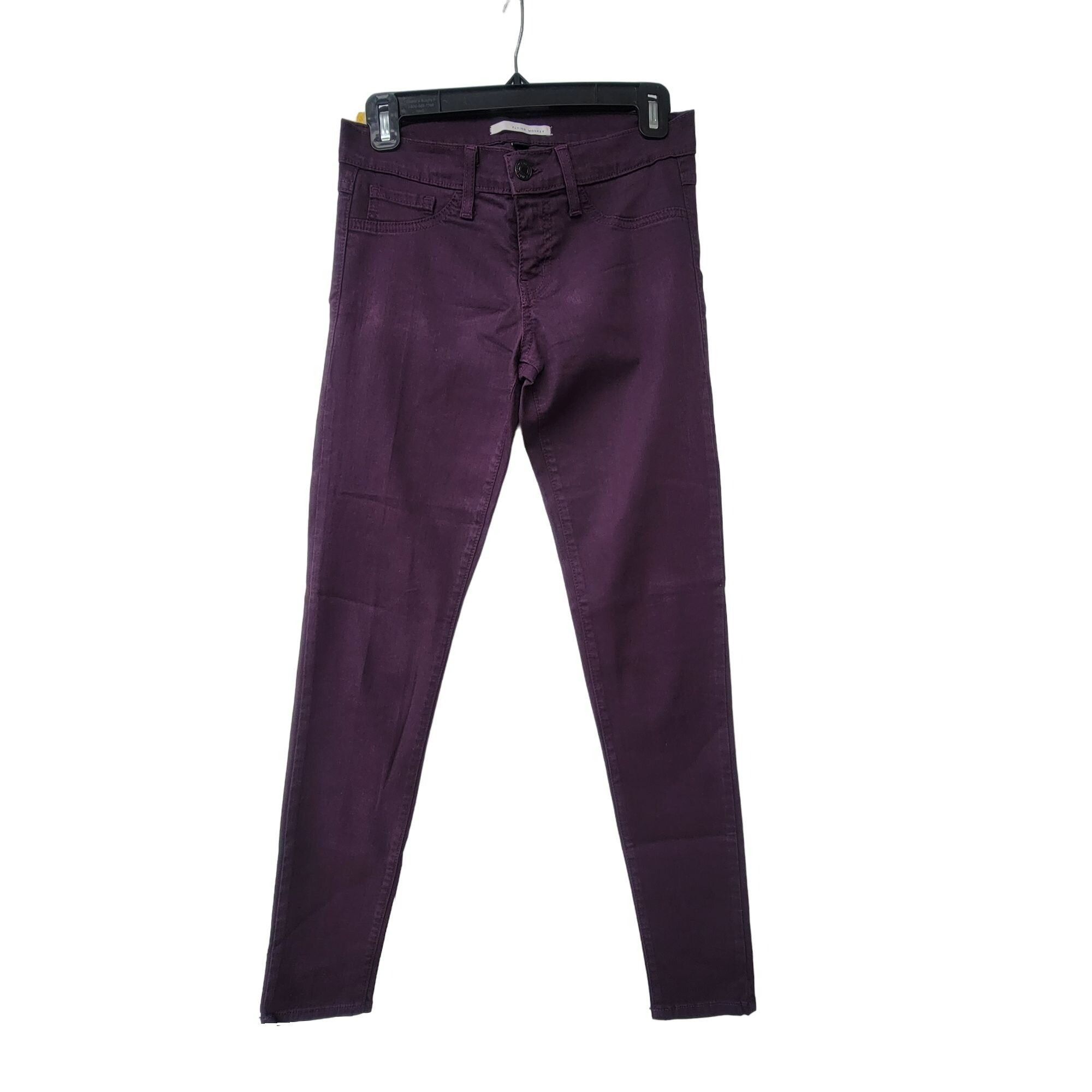 Other ⭐FLYING MONKEY Sz 26 Women's stretch purple low rise denim j Size 26" / US 2 / IT 38 - 1 Thumbnail