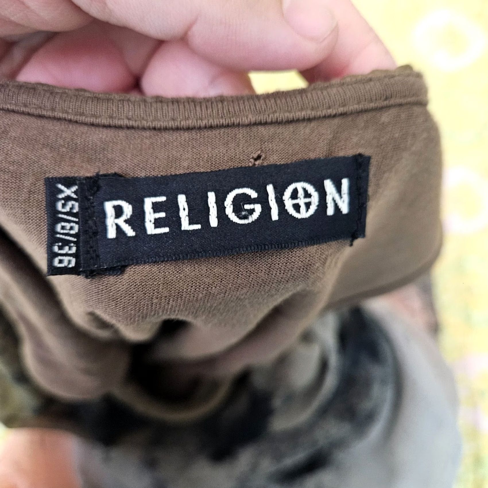 Vintage Religion Dress Sleeveless XS Brown A-Line Women's Size XS / US 0-2 / IT 36-38 - 5 Thumbnail
