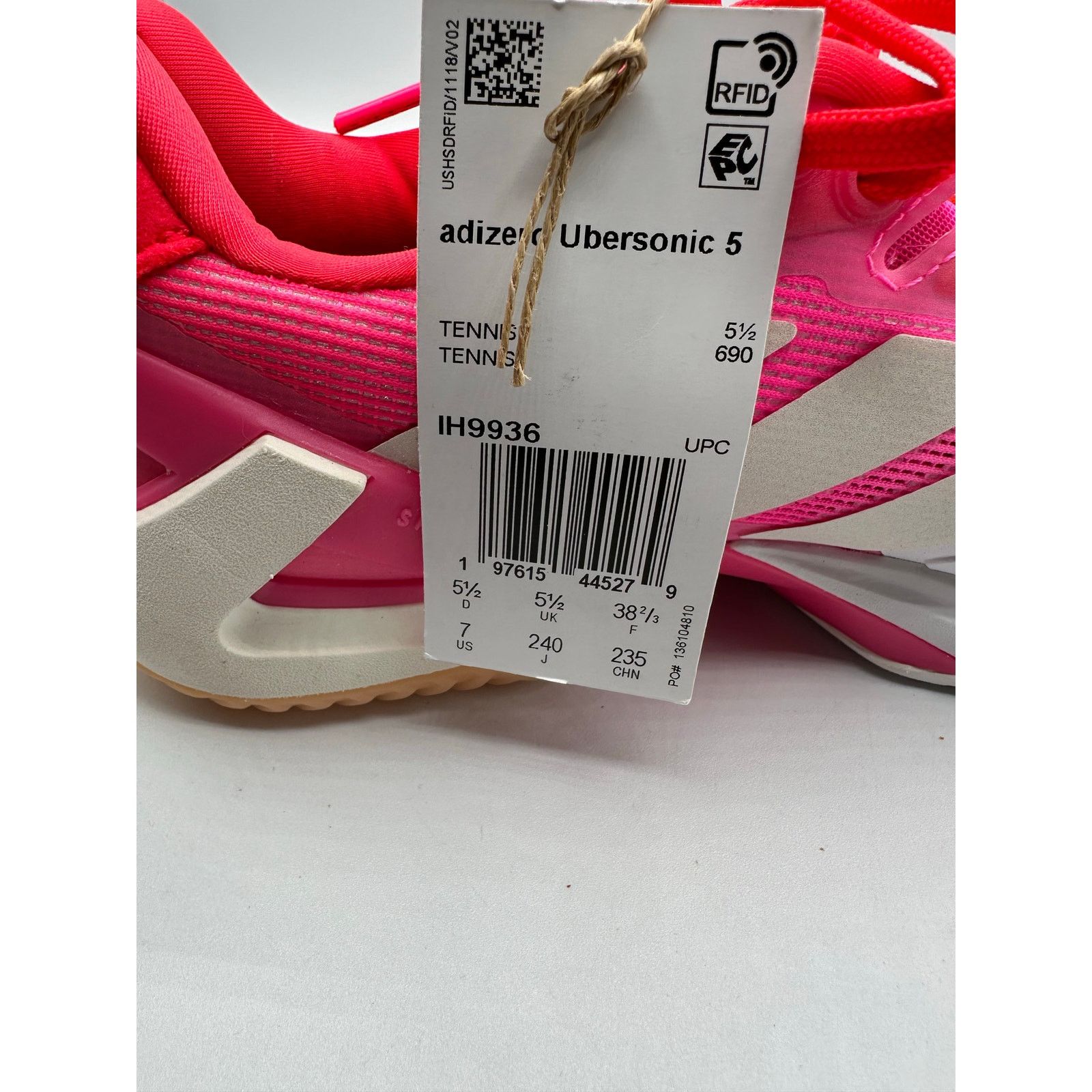 Adidas Adidas Wmns Adizero Ubersonic 5 “Lucid Pink” size 7w Size US 7 / IT 37 - 6 Thumbnail