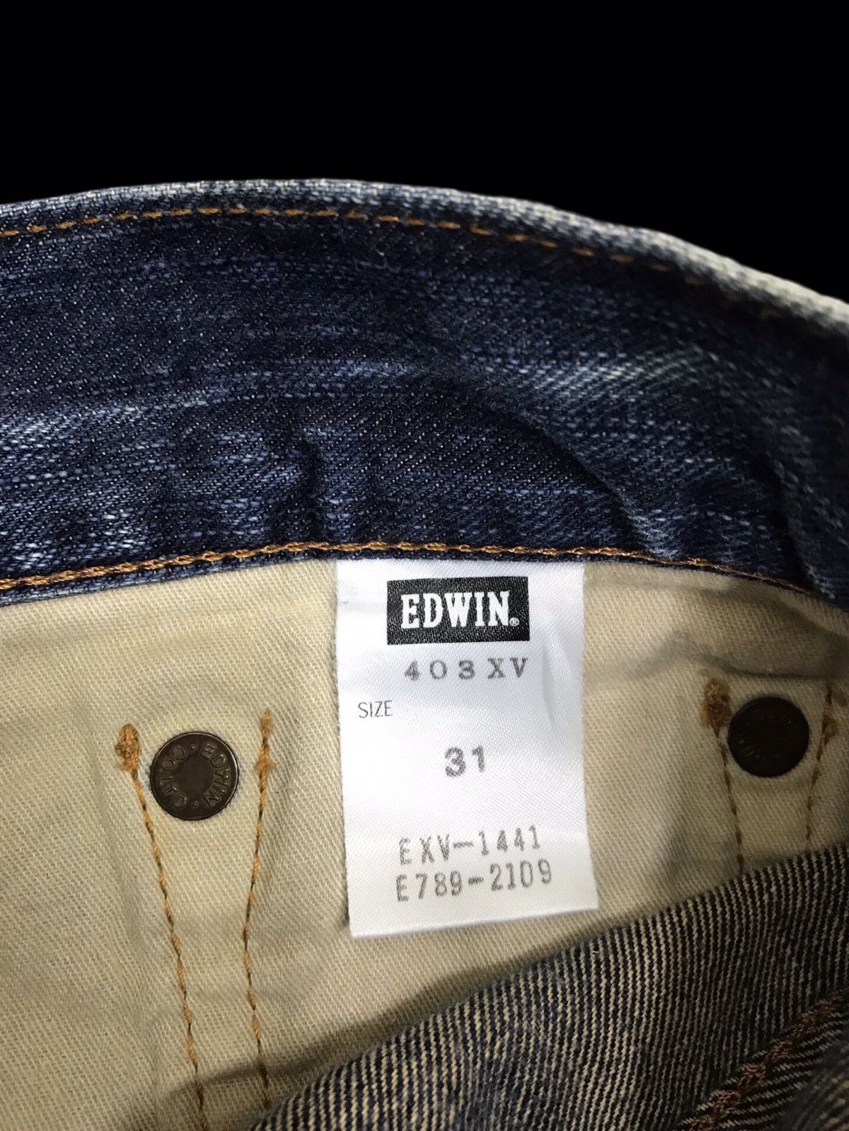 Edwin 💥90s Style💥EDWIN 403XV INSANE FADES MUDWASH REG DENIM F412 Size US 32 / EU 48 - 19 Thumbnail