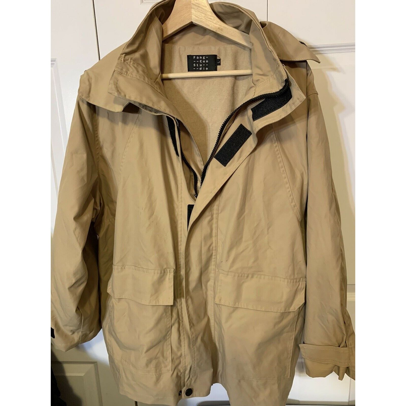 Other Fang-Cun Studio Jacket Women’s Sz L Tan Hood Size L / US 10 / IT 46 - 4 Thumbnail