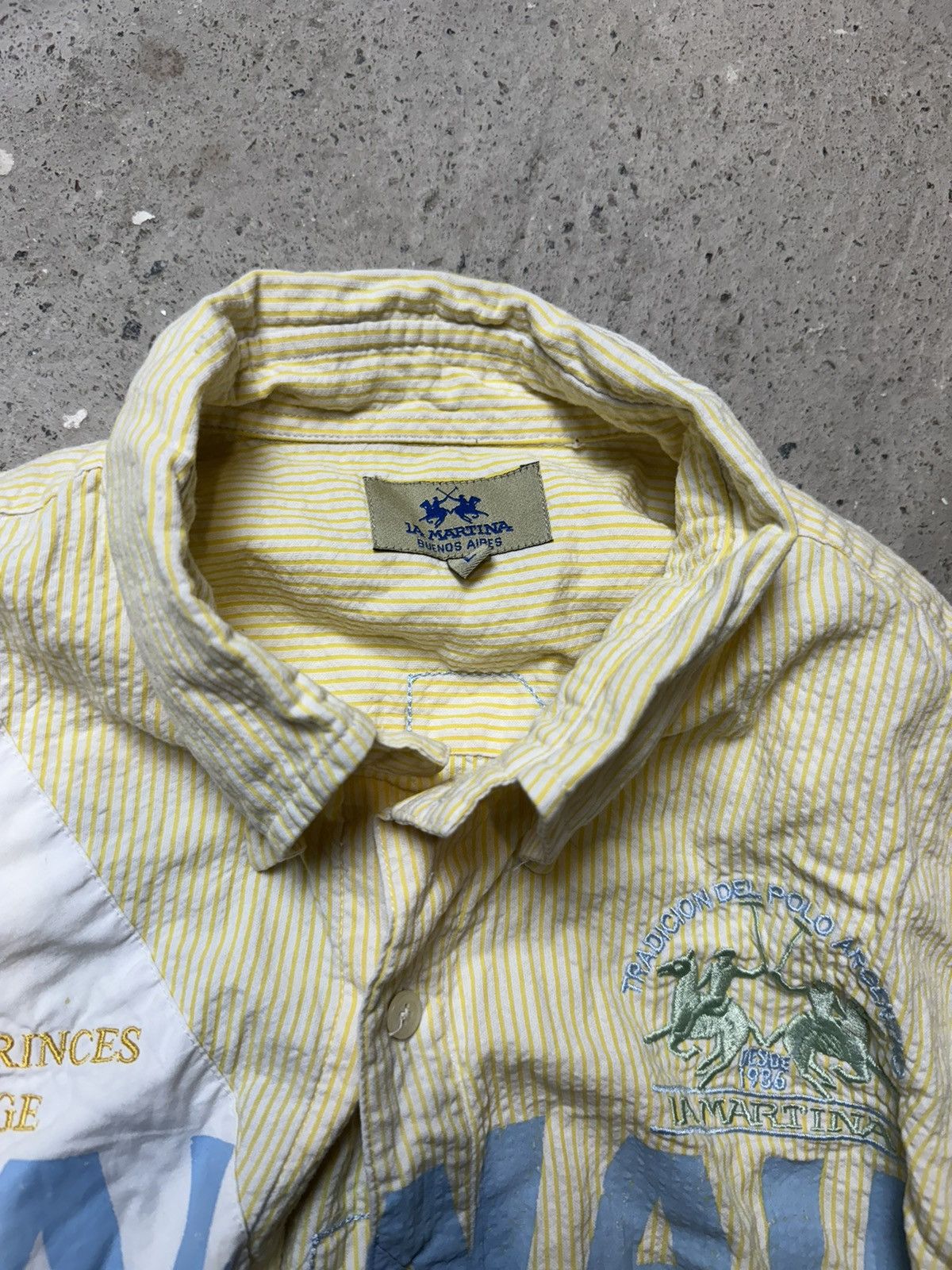 La Martina × Vintage Vintage Y2K La Martina Hawaii Beach Embroidered Logo shirt Size US L / EU 52-54 / 3 - 6 Thumbnail