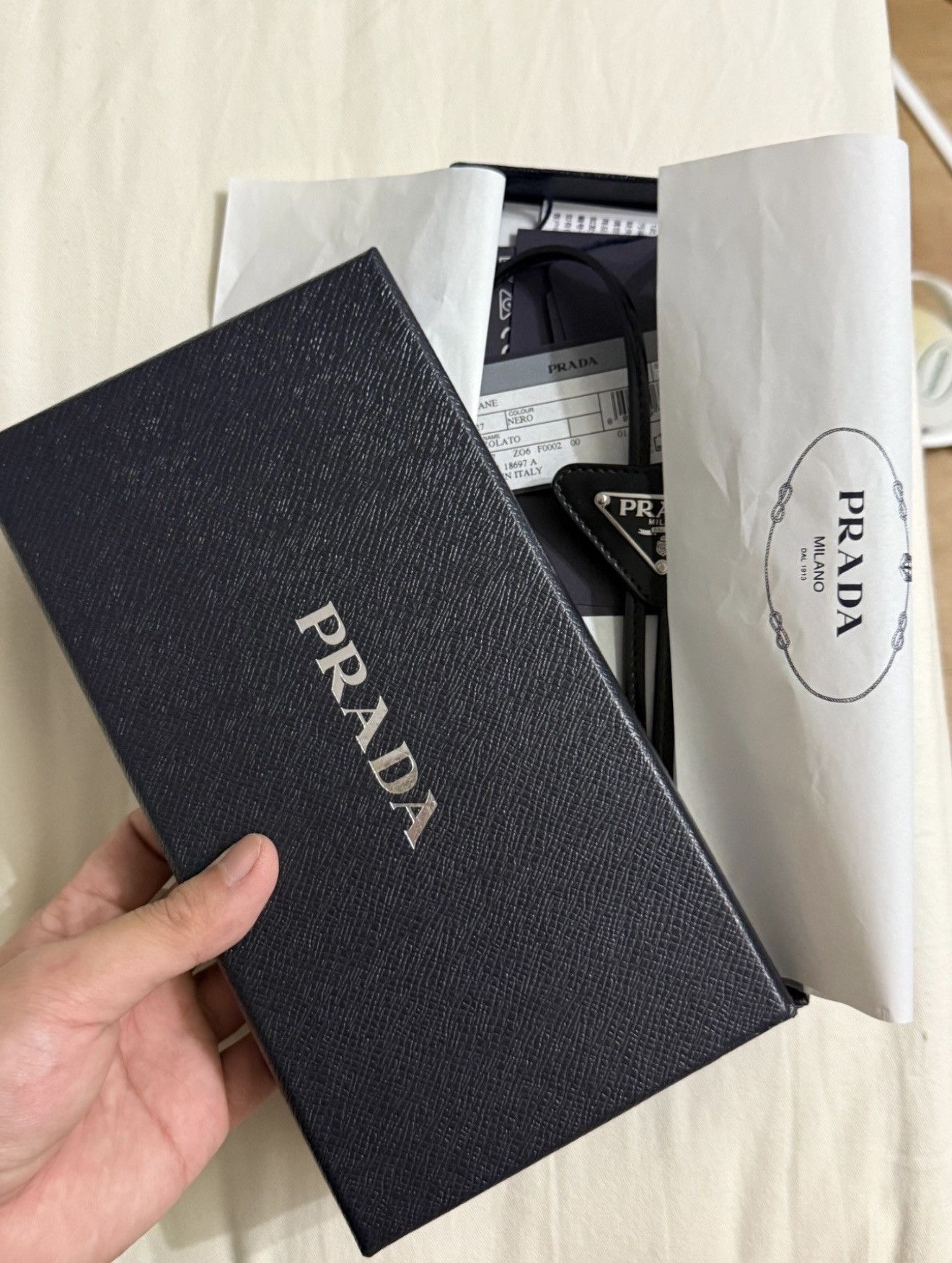 Prada Prada Logo Embellished Glossy Leather Bolo Tie Size ONE SIZE - 4 Thumbnail