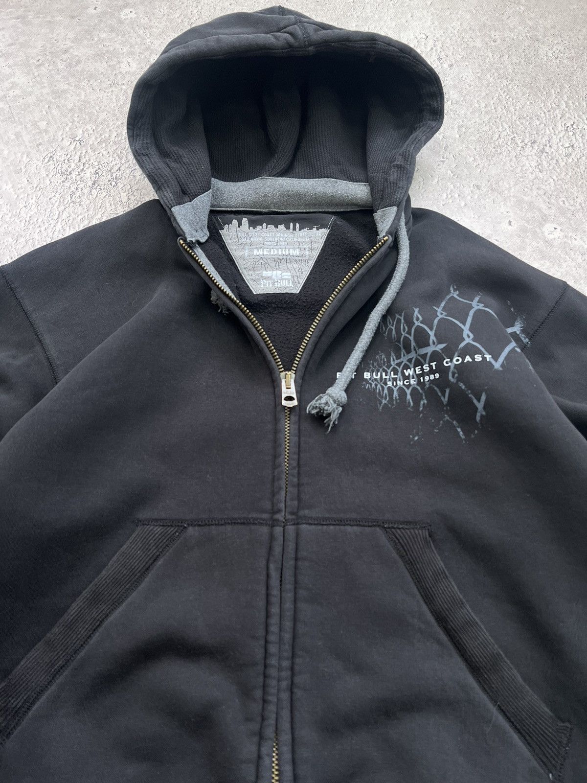 Vintage 100% Hardcore Overprint Hoodie Zip Y2K Vintage Size US M / EU 48-50 / 2 - 7 Thumbnail