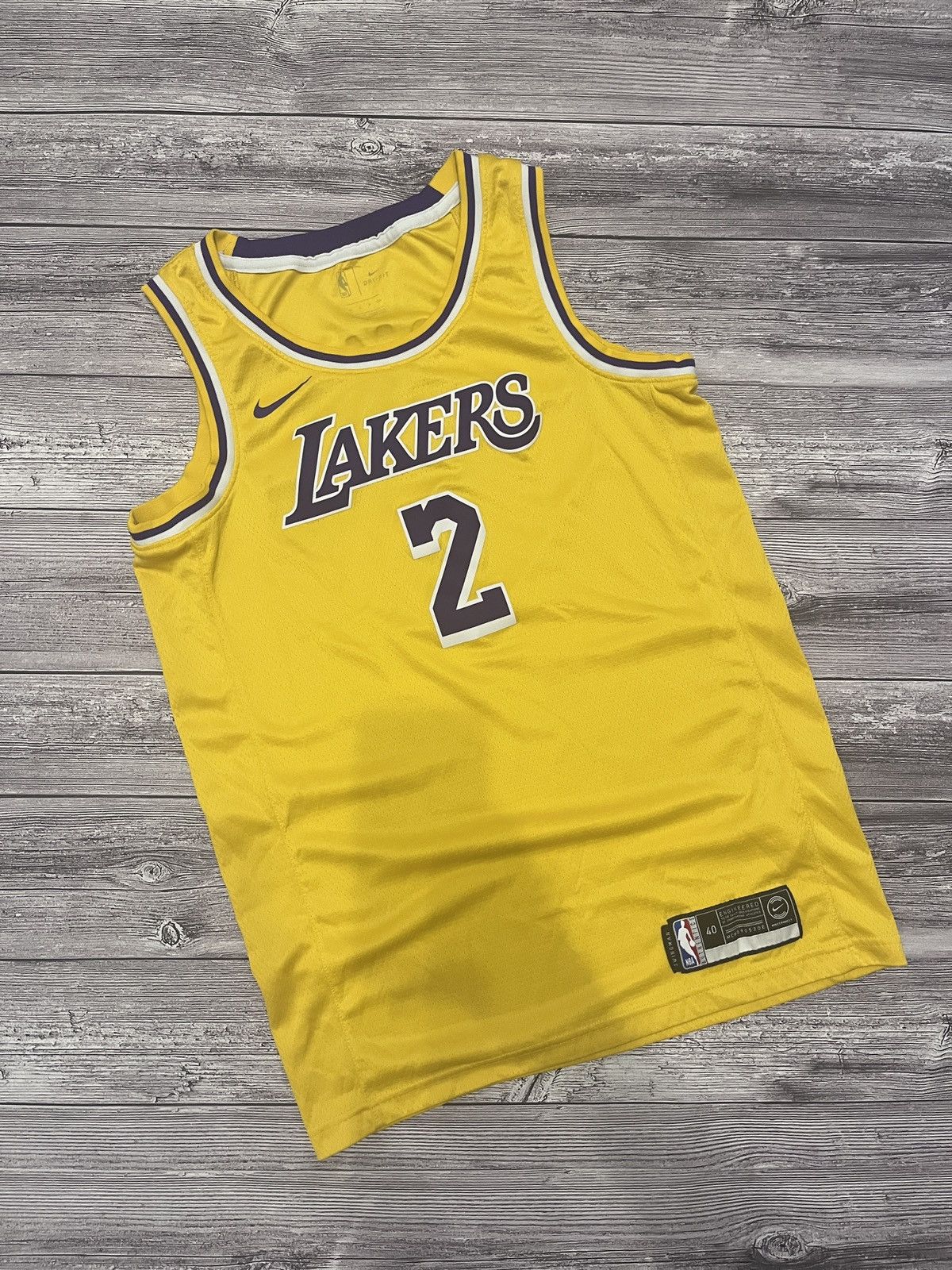 NBA × Nike × Vintage Vintage Lonzo Ball Los Angeles Lakers Jersey - Size S Size US S / EU 44-46 / 1 - 1 Thumbnail