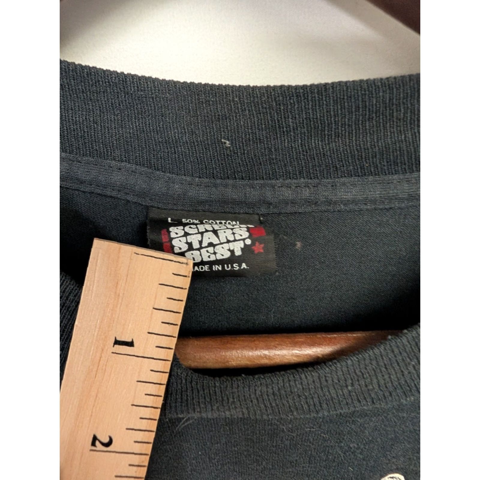 Vintage VINTAGE Tennessee Shirt Screen Stars 90s L Black Short Sleeve Unisex 1991 Single Stitch Made in USA Graphic Tee Size US L / EU 52-54 / 3 - 3 Thumbnail