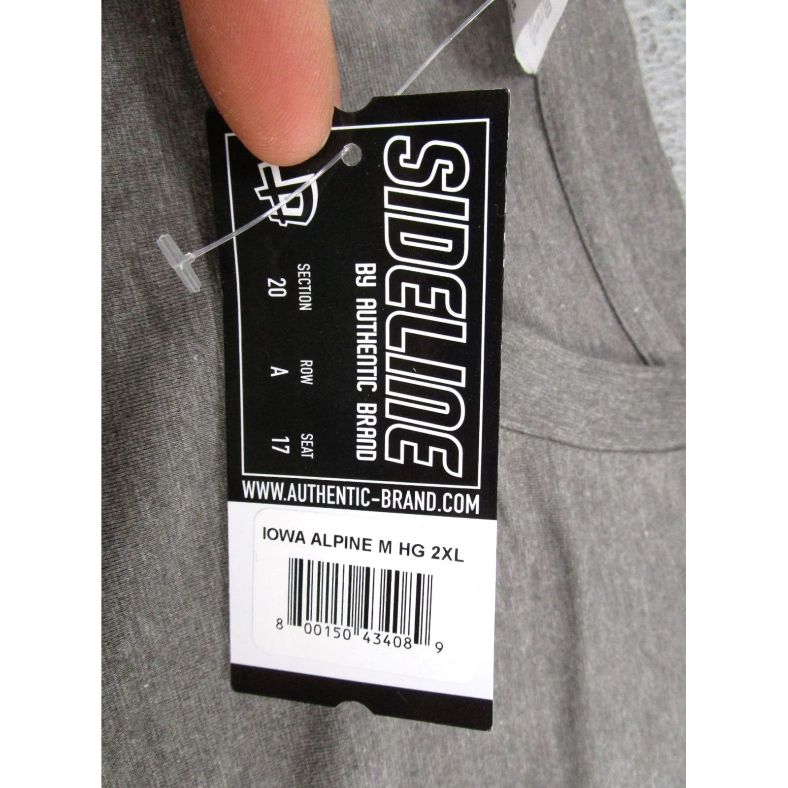 Vintage Hawkeyes Sideline Graphic Tee T-Shirt Mens 2XL Gray Sideline University Shirt Size US XXL / EU 58 / 5 - 3 Thumbnail